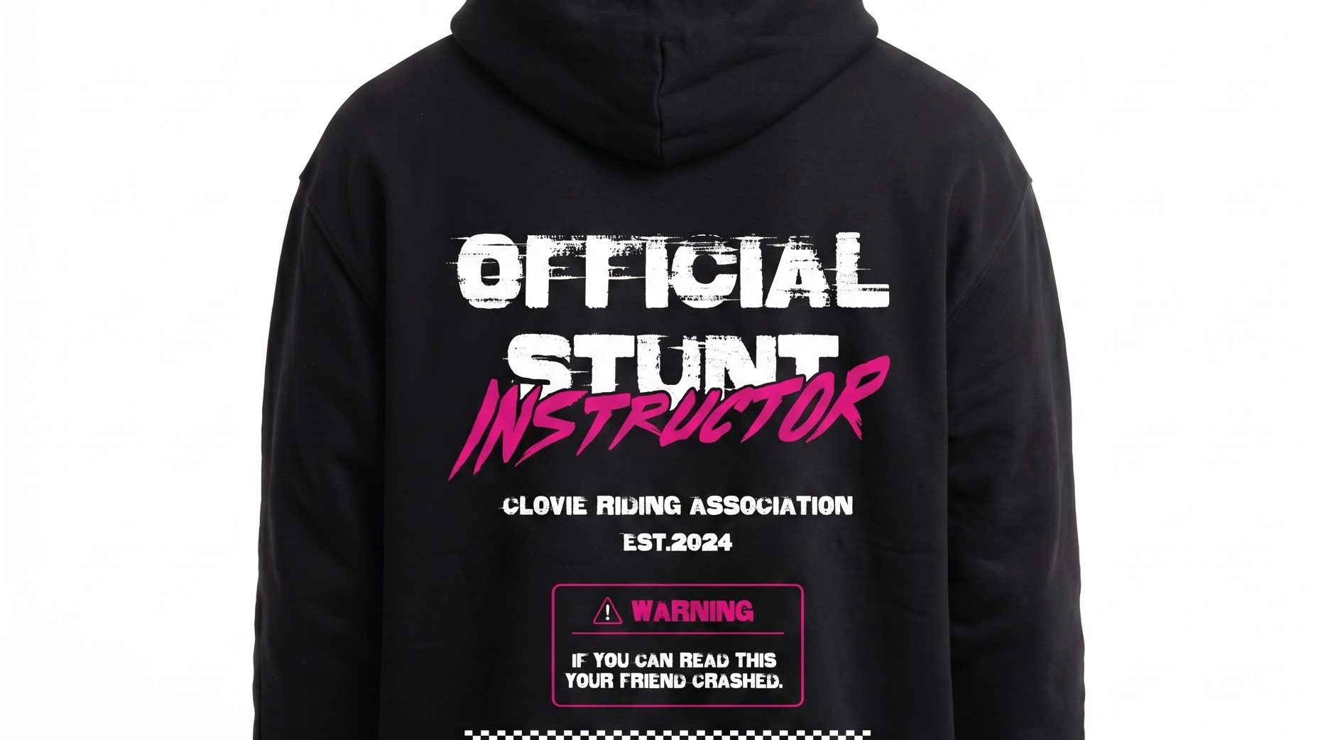 Official stunt instructor Oversized Hoodie – Supermoto-Kleidung von CLOVIE BKLF