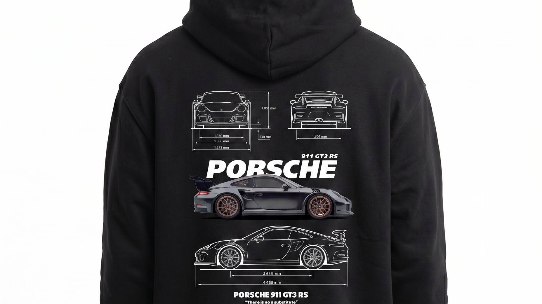 Porsche 911 GT3 RS Oversized Hoodie – Tuning Streetwear von CLOVIE