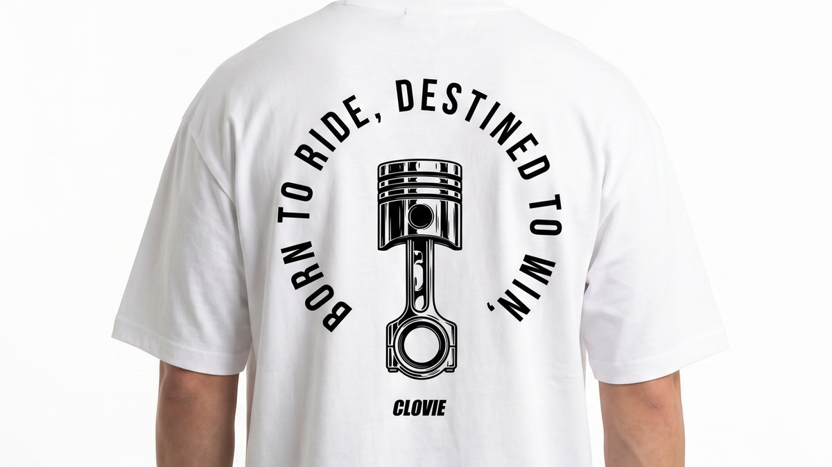 Born to ride Oversized Tee – Bike Life Streetwear von CLOVIE BKLF