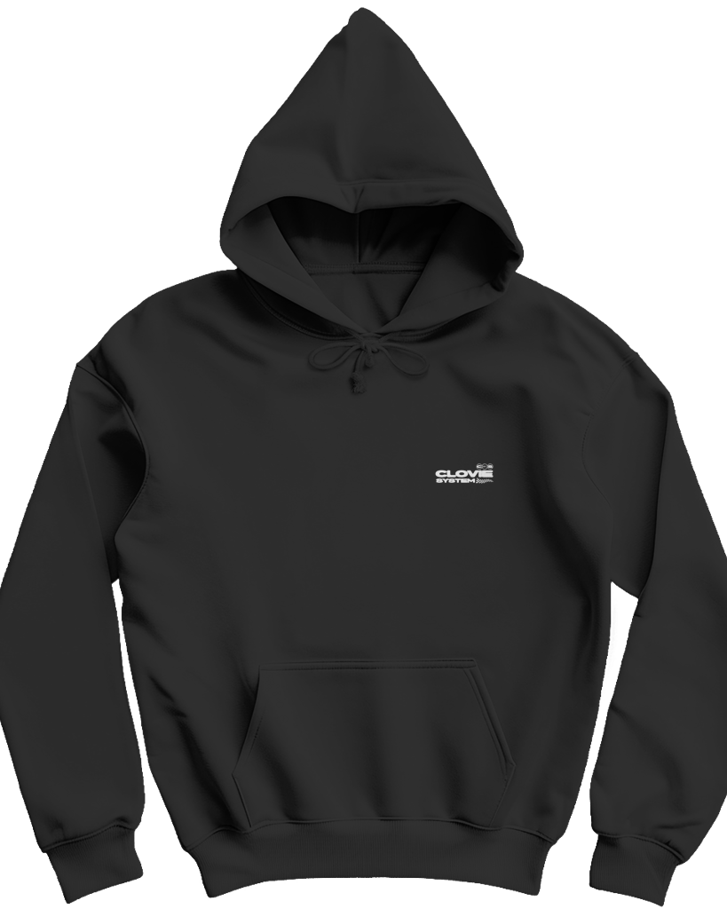 Clovie system Hoodie Rueckansicht - CLOVIE Streetwear