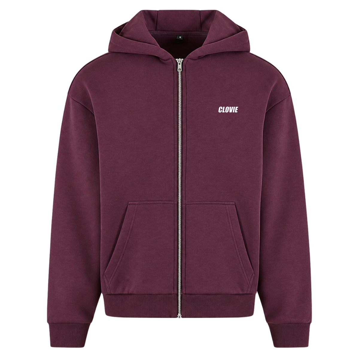 Make your dreams come true - Oversized Zip Hoodie - Plum Purple