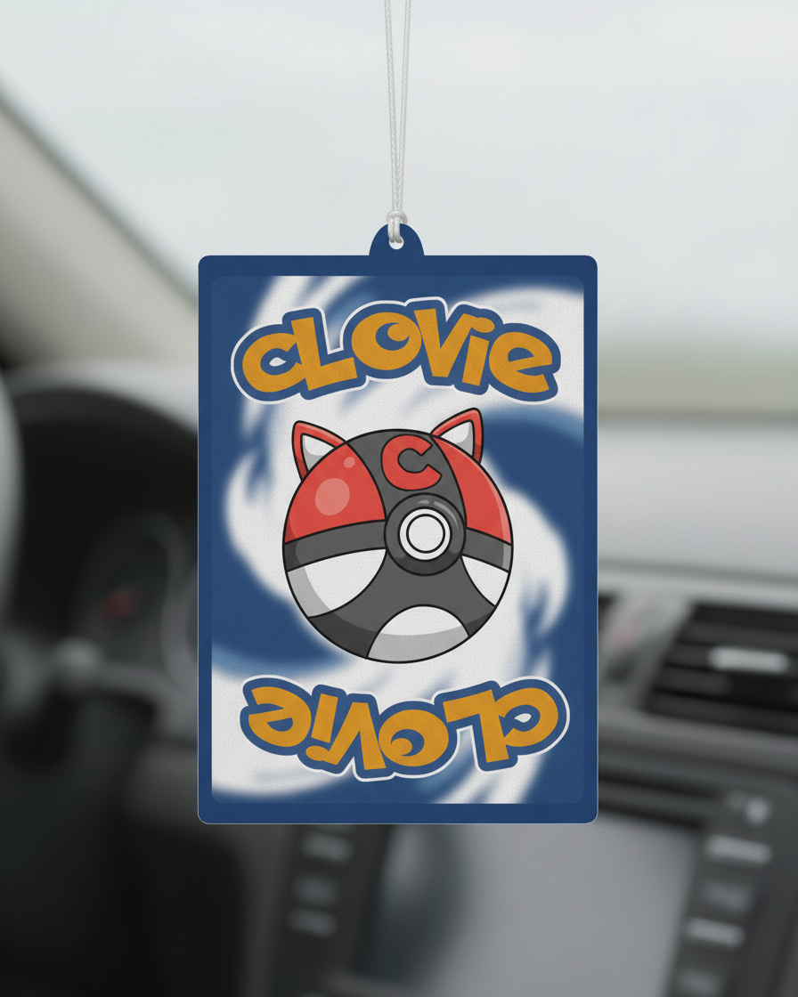 Clovachu Auto Lufterfrischer Detailansicht - CLOVIE Streetwear