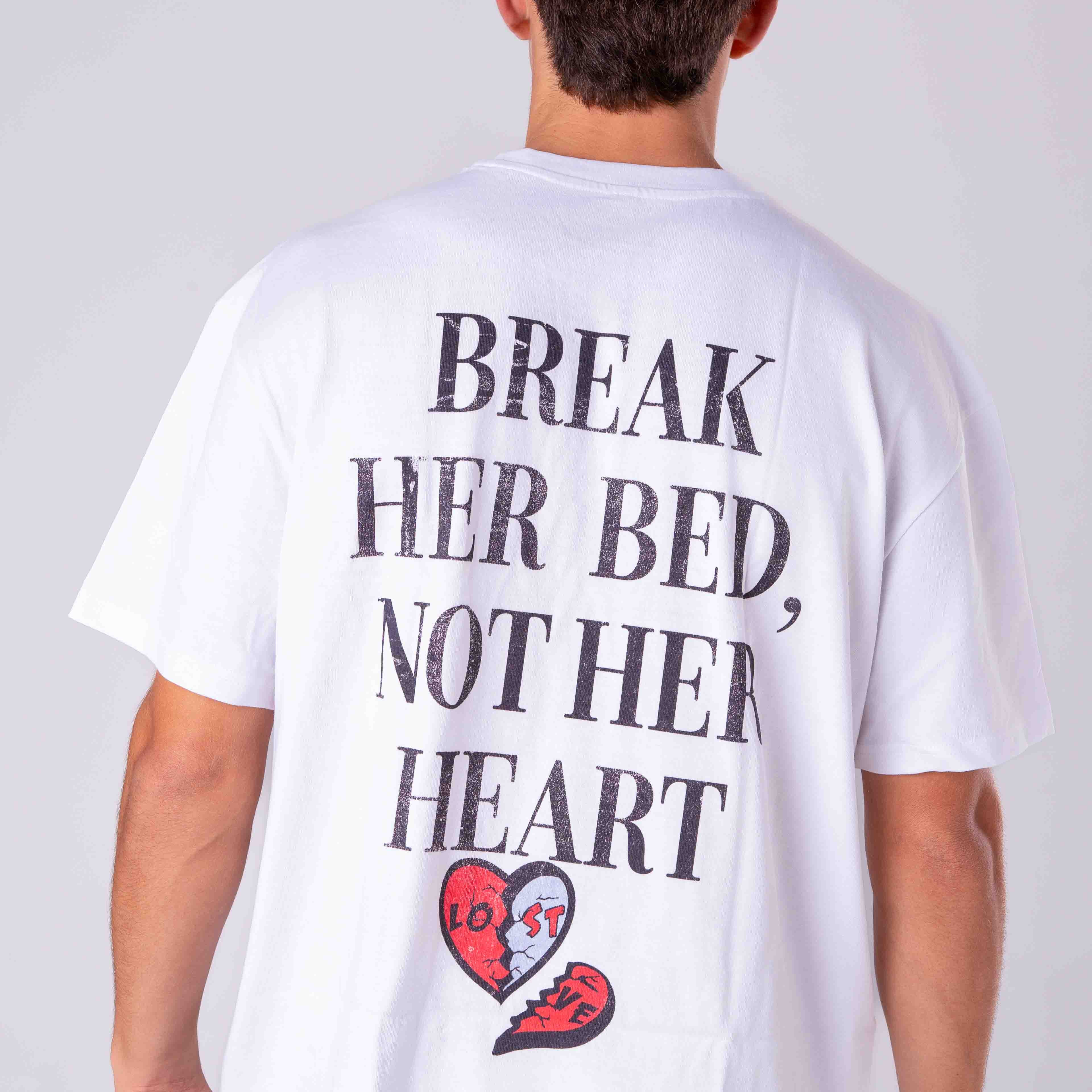 Rompe su cama, no su corazón - Camiseta extragrande