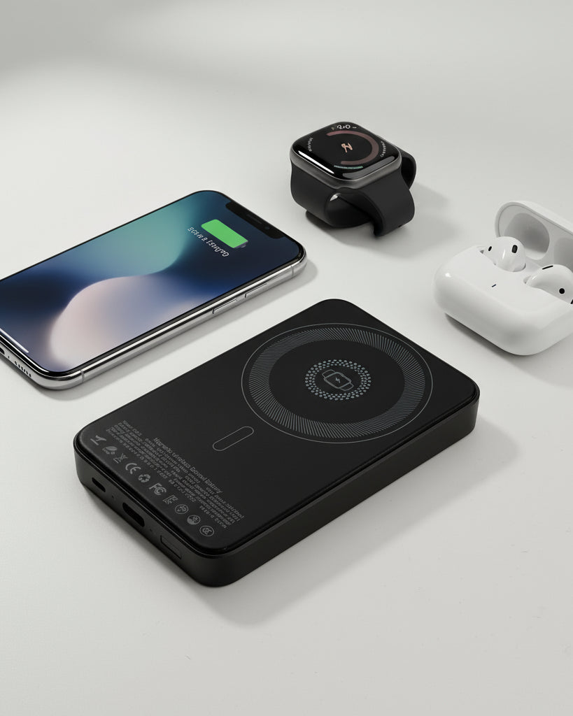 Clovie MagCharge Powerbank Detailansicht - CLOVIE Streetwear