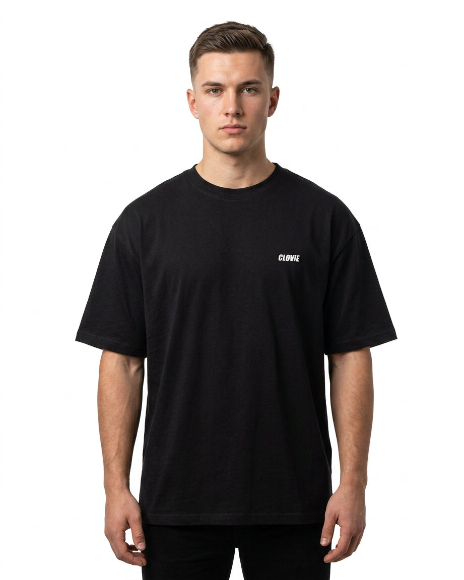 Eat p*ssy it´s vegan Oversized T-Shirt Rueckansicht - CLOVIE Streetwear
