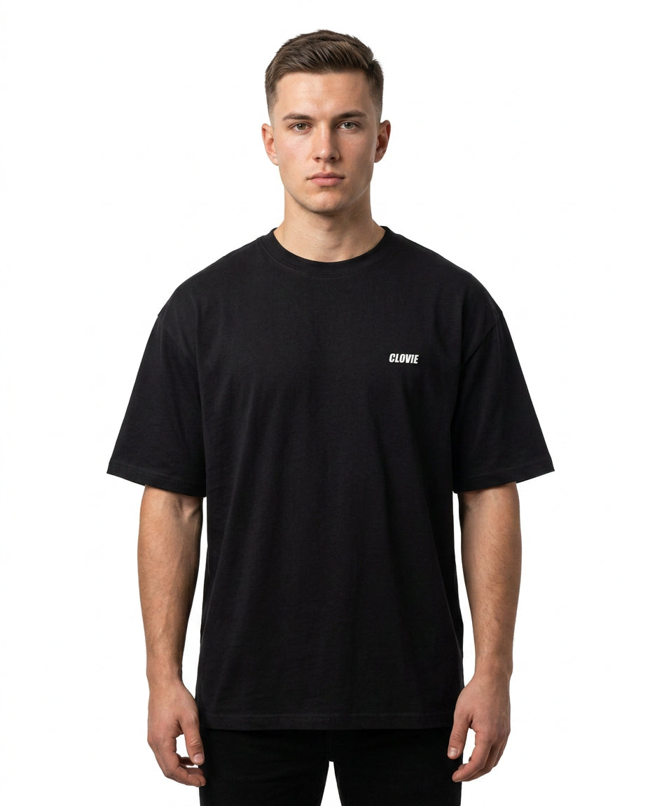Eat p*ssy it´s vegan Oversized T-Shirt Rueckansicht - CLOVIE Streetwear