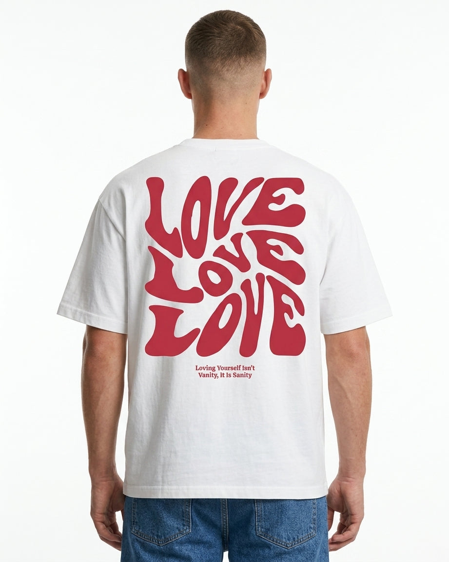 Loving yourself Oversized T-Shirt Vorderansicht - CLOVIE Streetwear