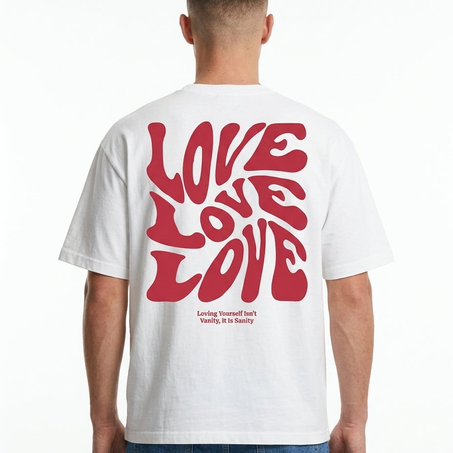 Loving yourself Oversized T-Shirt Vorderansicht - CLOVIE Streetwear