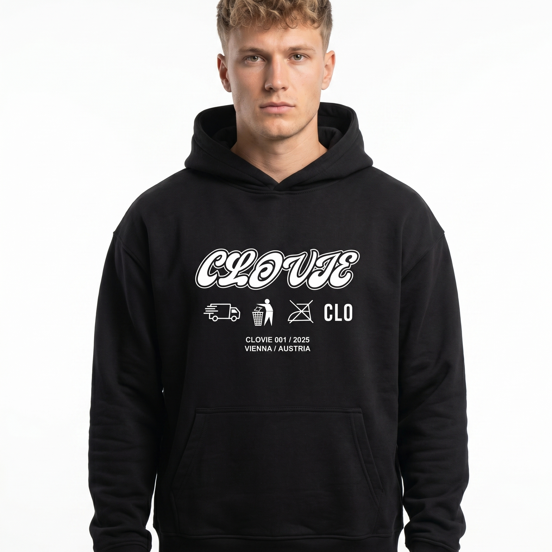 No limits Oversized Hoodie – Vorderseite