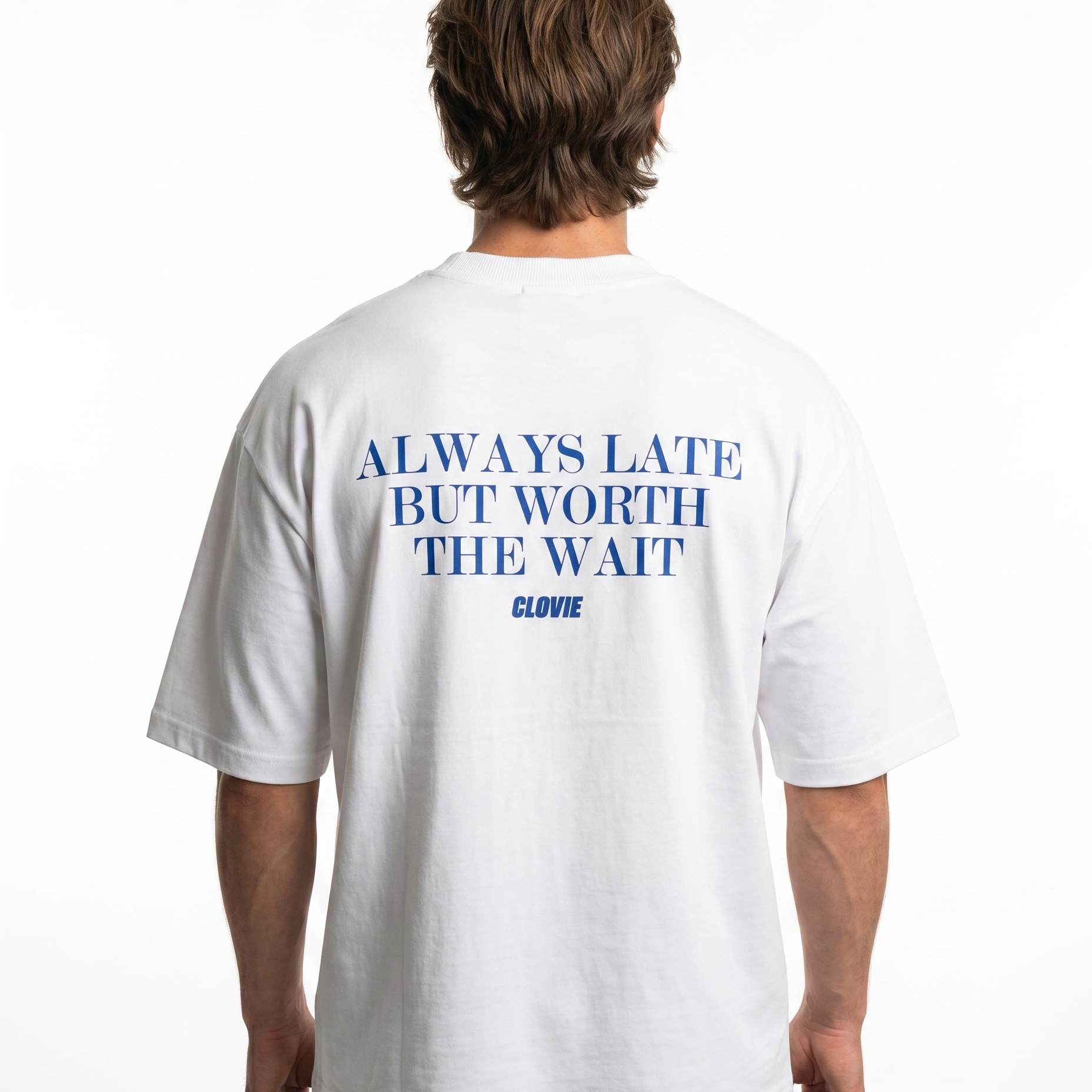 Always late but worth the wait OVS Tee White - model back print (reuse alter Render 21.05)
