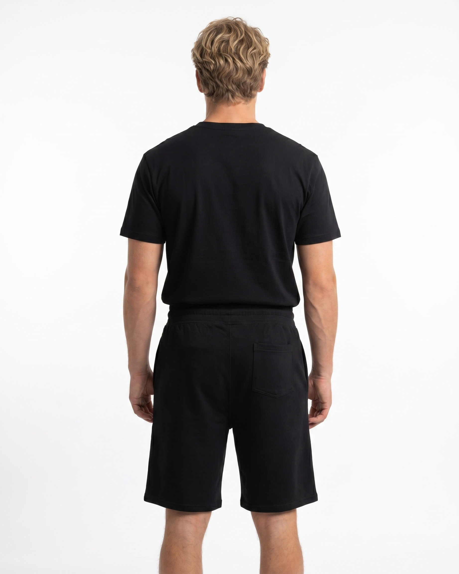Make your dreams come true Shorts Schwarz - Model back