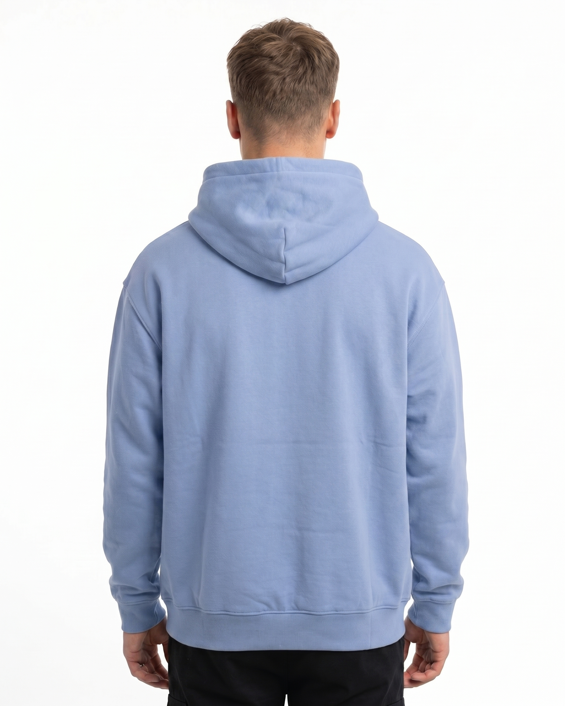 Butterfly Hoodie Powder Blue - model back