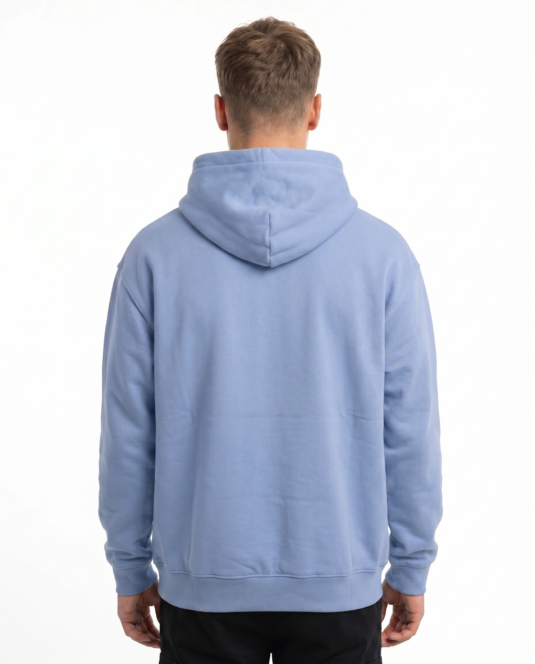 Butterfly Hoodie Powder Blue - model back