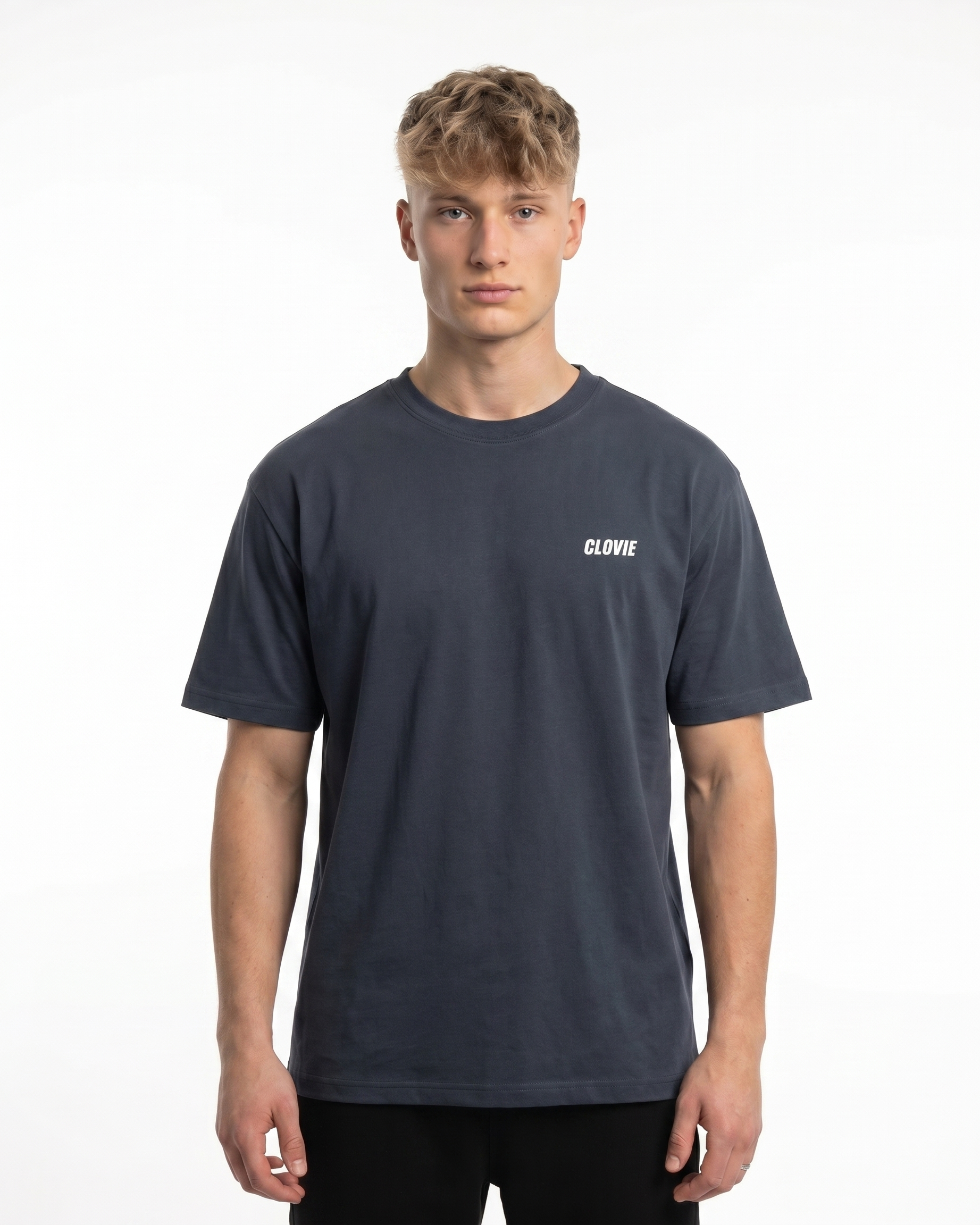 Toyota Supra MK4 Standard Tee India Ink Grey - model front