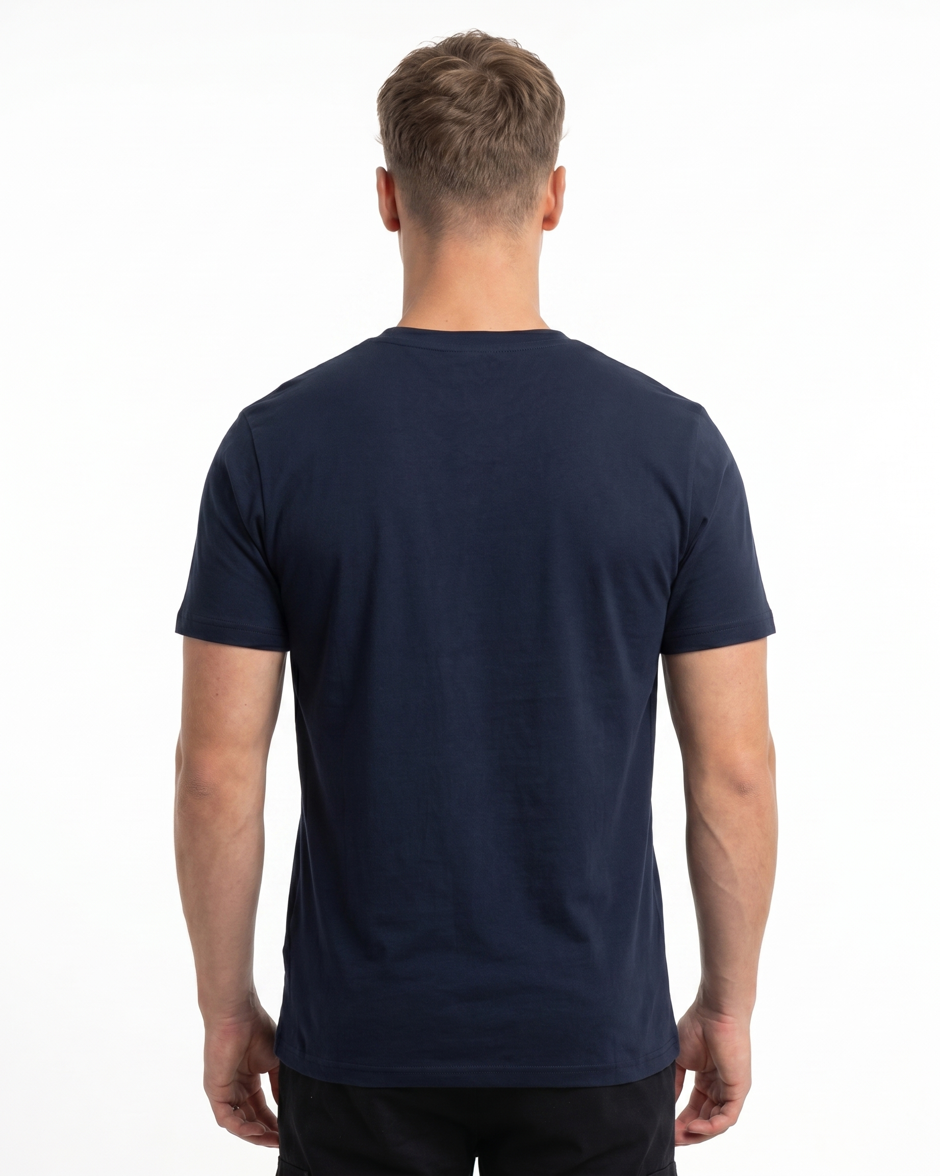 Clovie basic Standard Tee French Navy - model back