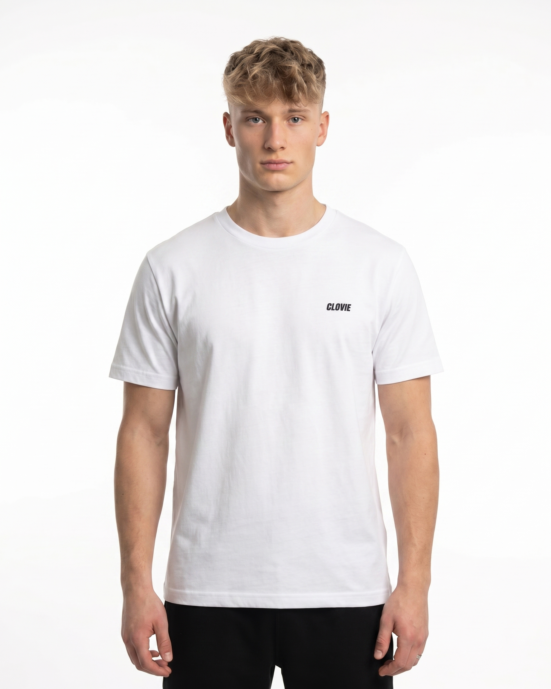 Because i would die for you Standard Tee White - model front