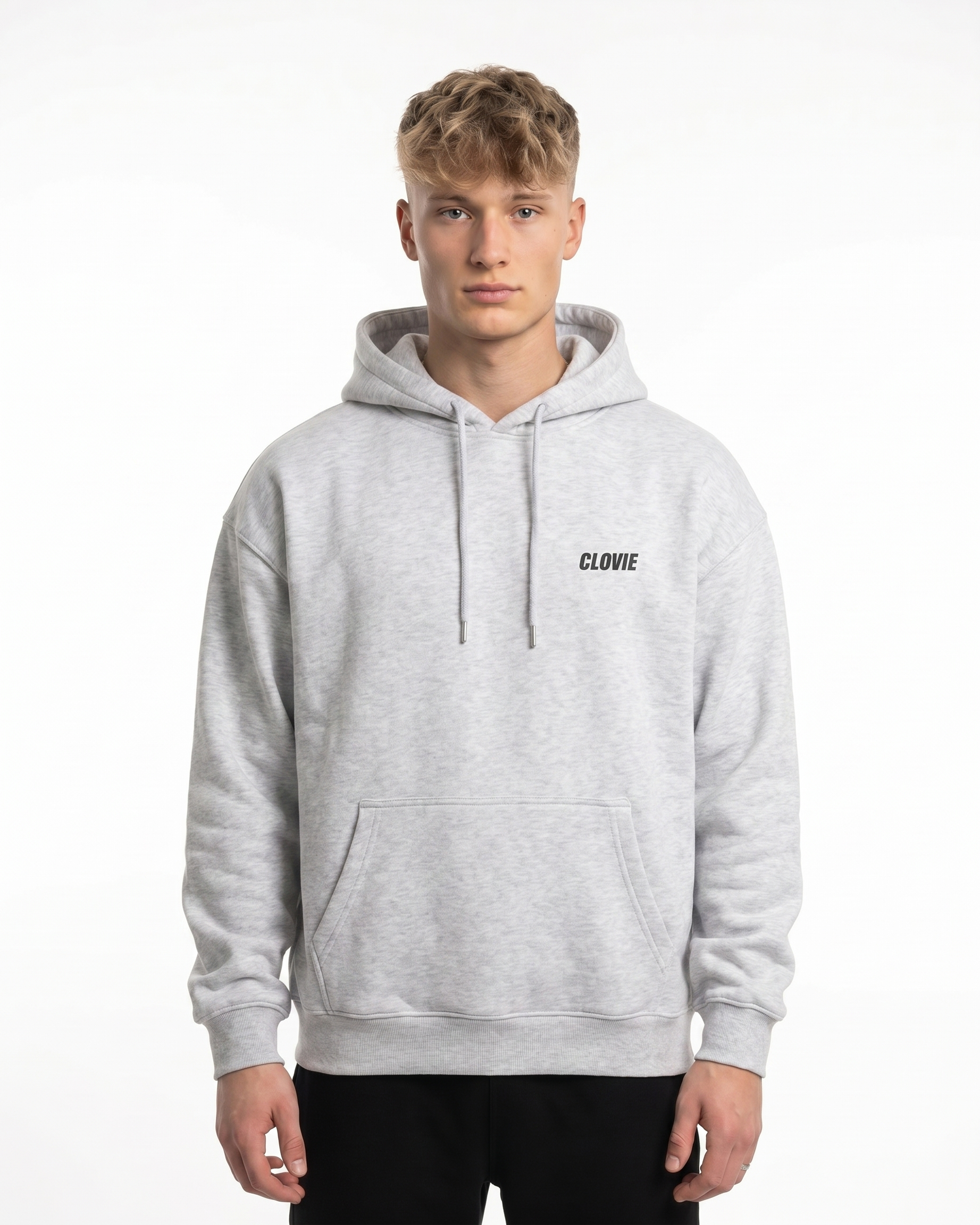 Loyalty is with you Hoodie Heather Grey - model front
