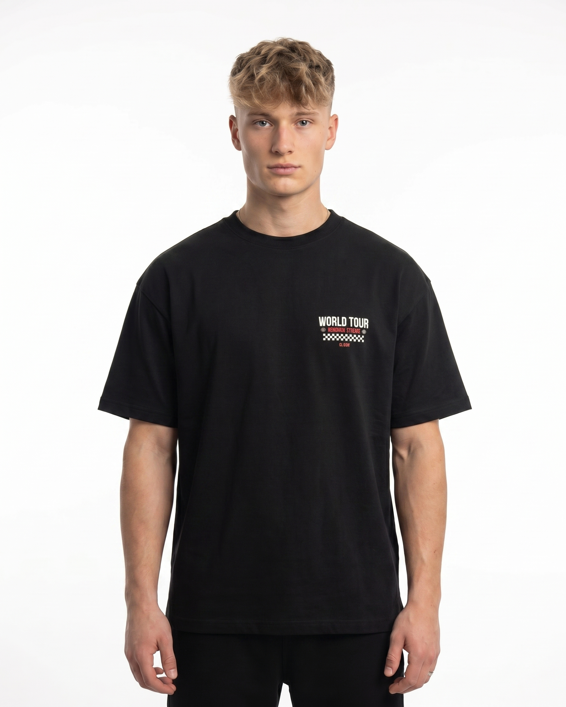 Official street captain Tee Black - model front