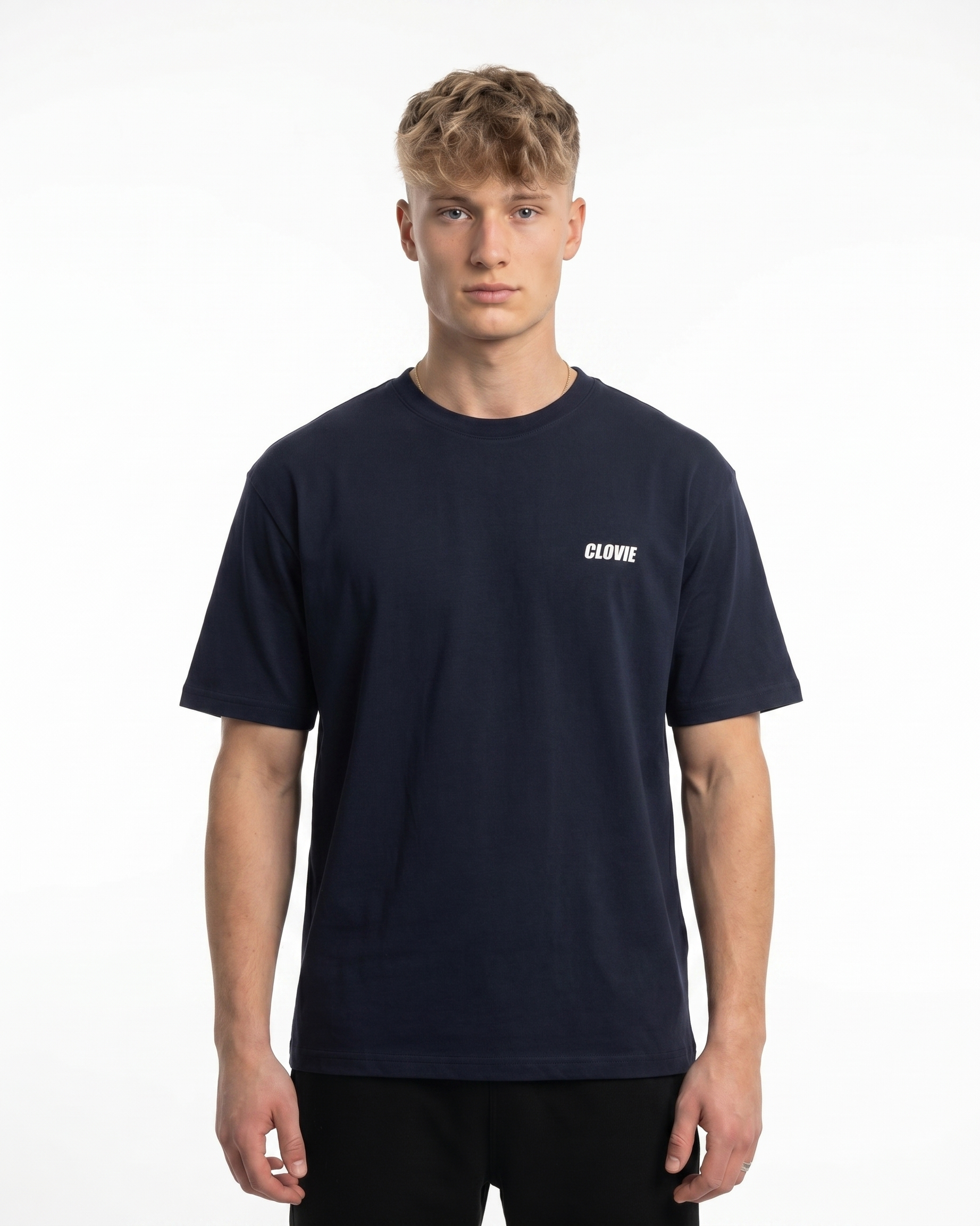 BMW CSL 3.0 Std Tee French Navy - model front