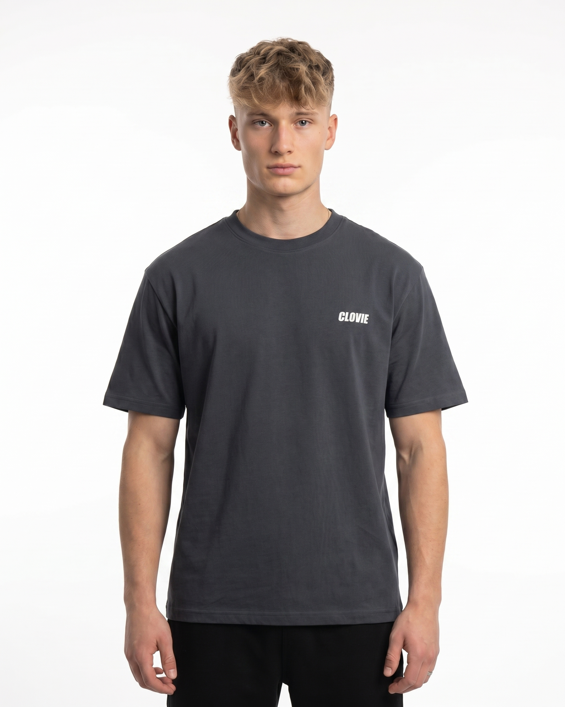 BMW M3 GTR Std Tee India Ink Grey - model front