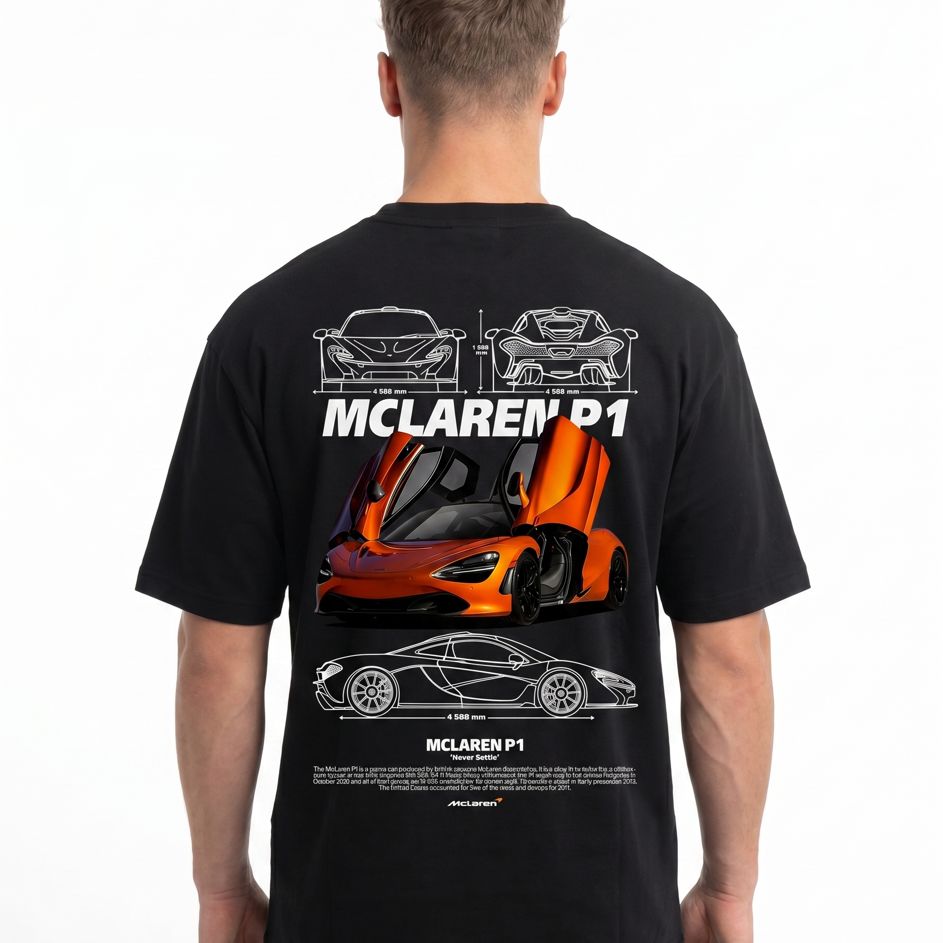 McLaren P1 Standard Tee Black Back