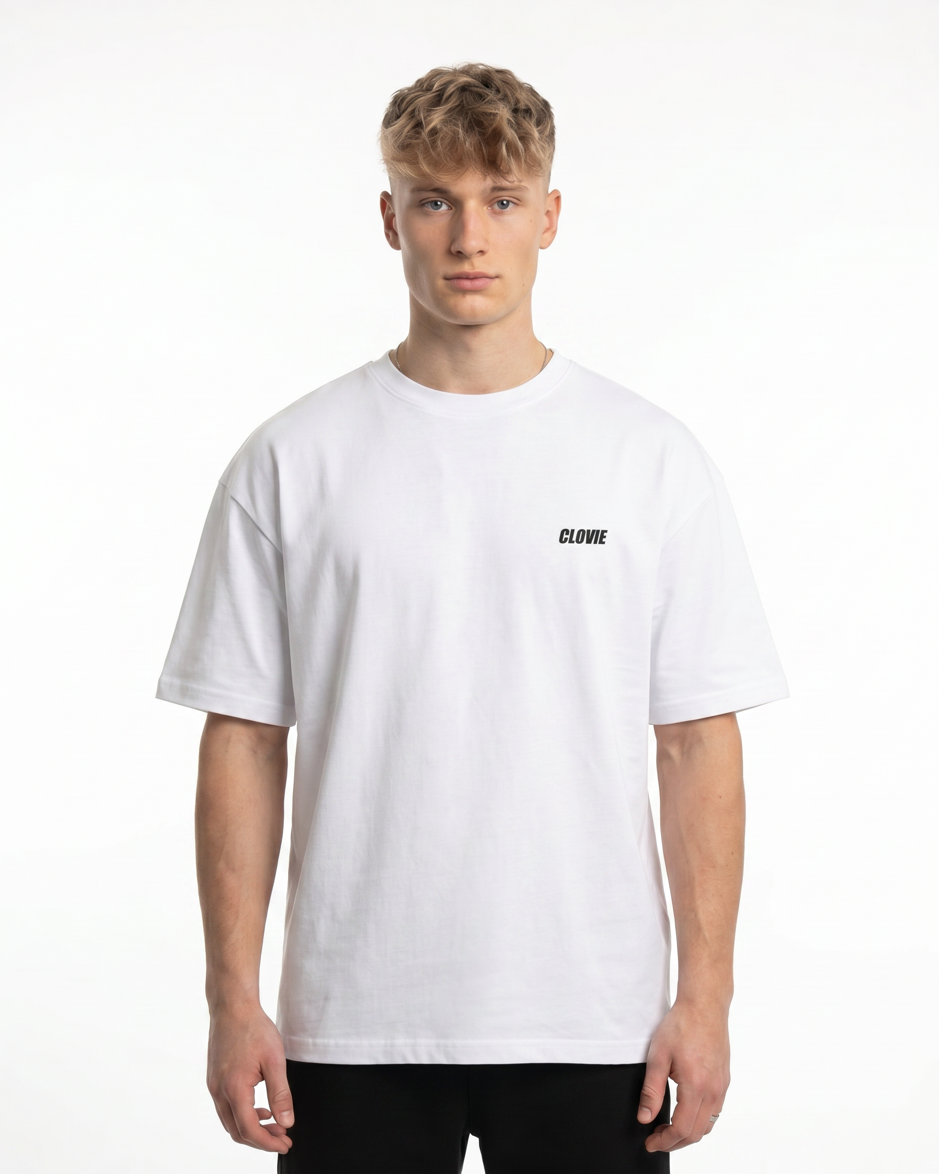 Text me when you're horny Oversized Tee White Front