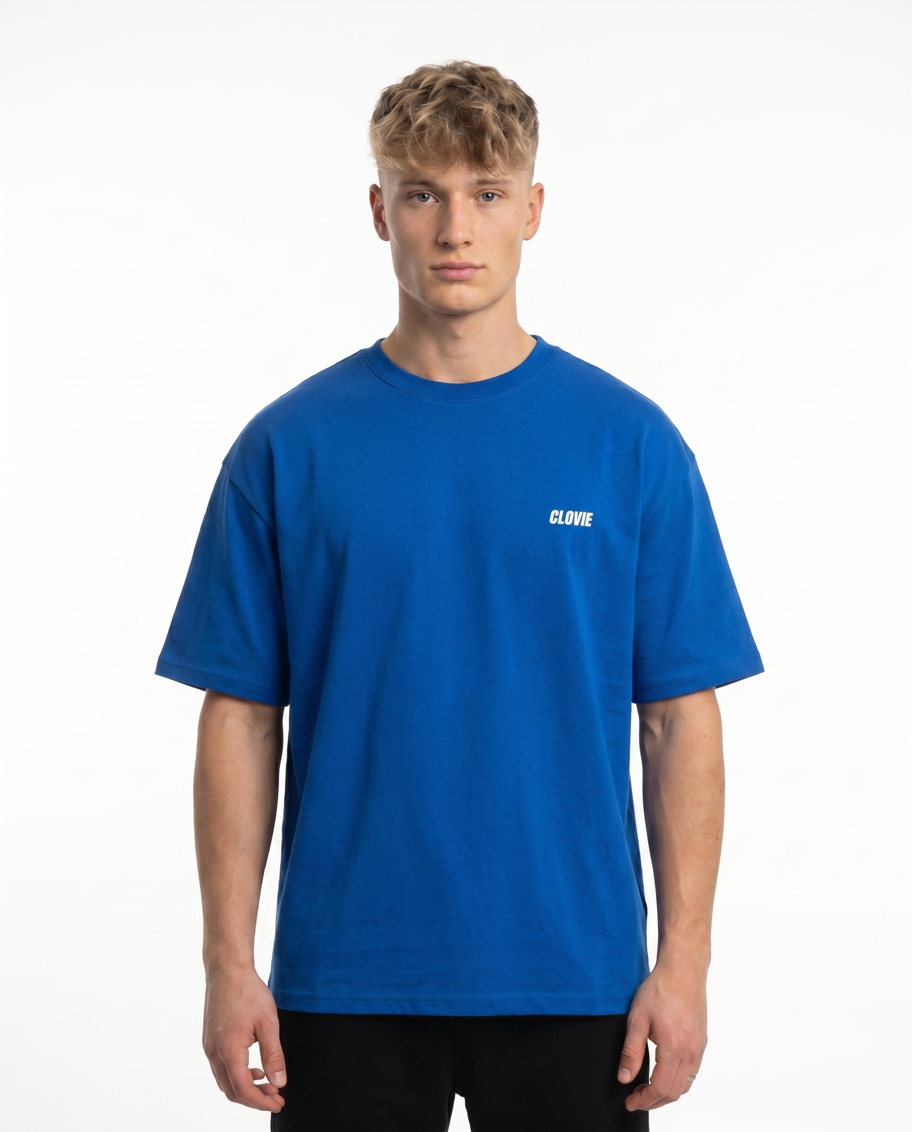 Porsche 911 GT3 RS Oversized Tee Cobalt Blue - model front