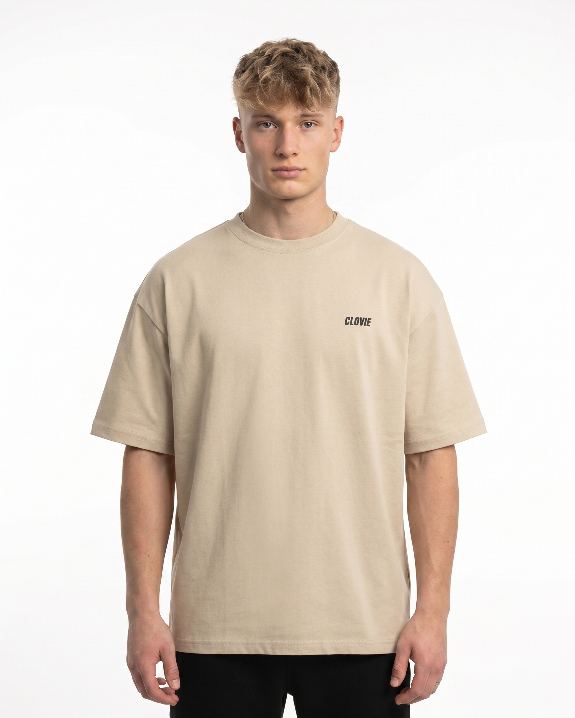 Text me when you're horny Oversized Tee Sand Front