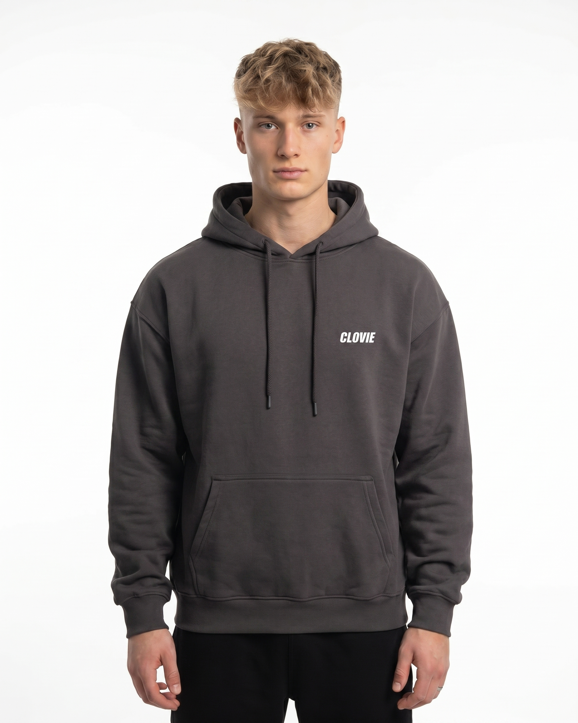 Porsche GT3 RS Hoodie Charcoal Heather Front