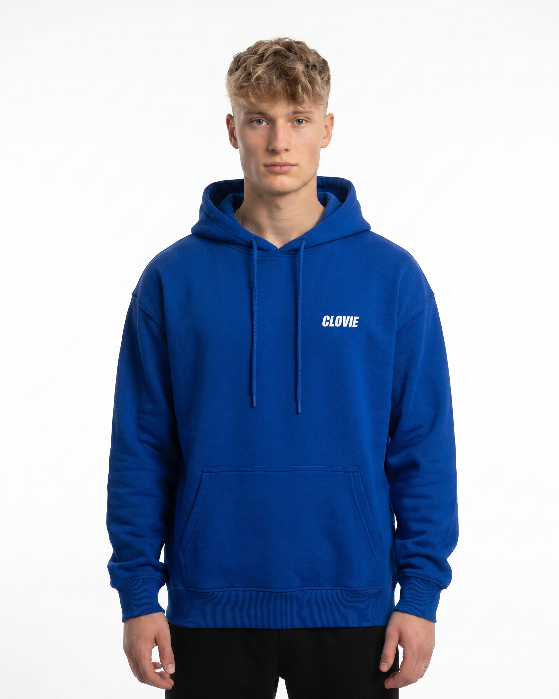 Text me Hoodie Royal Blue Front