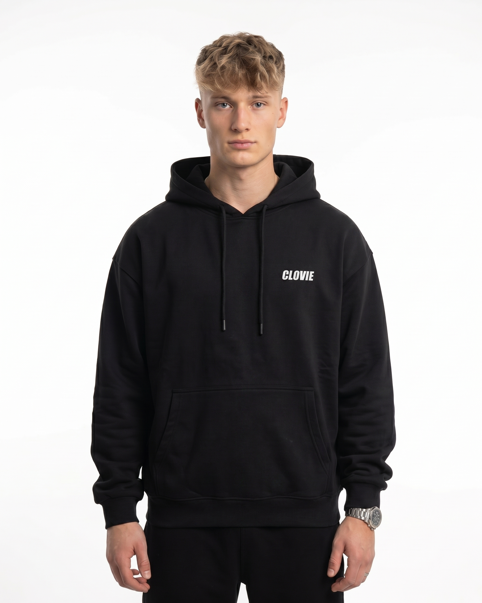Bike life Hoodie Jet Black Front