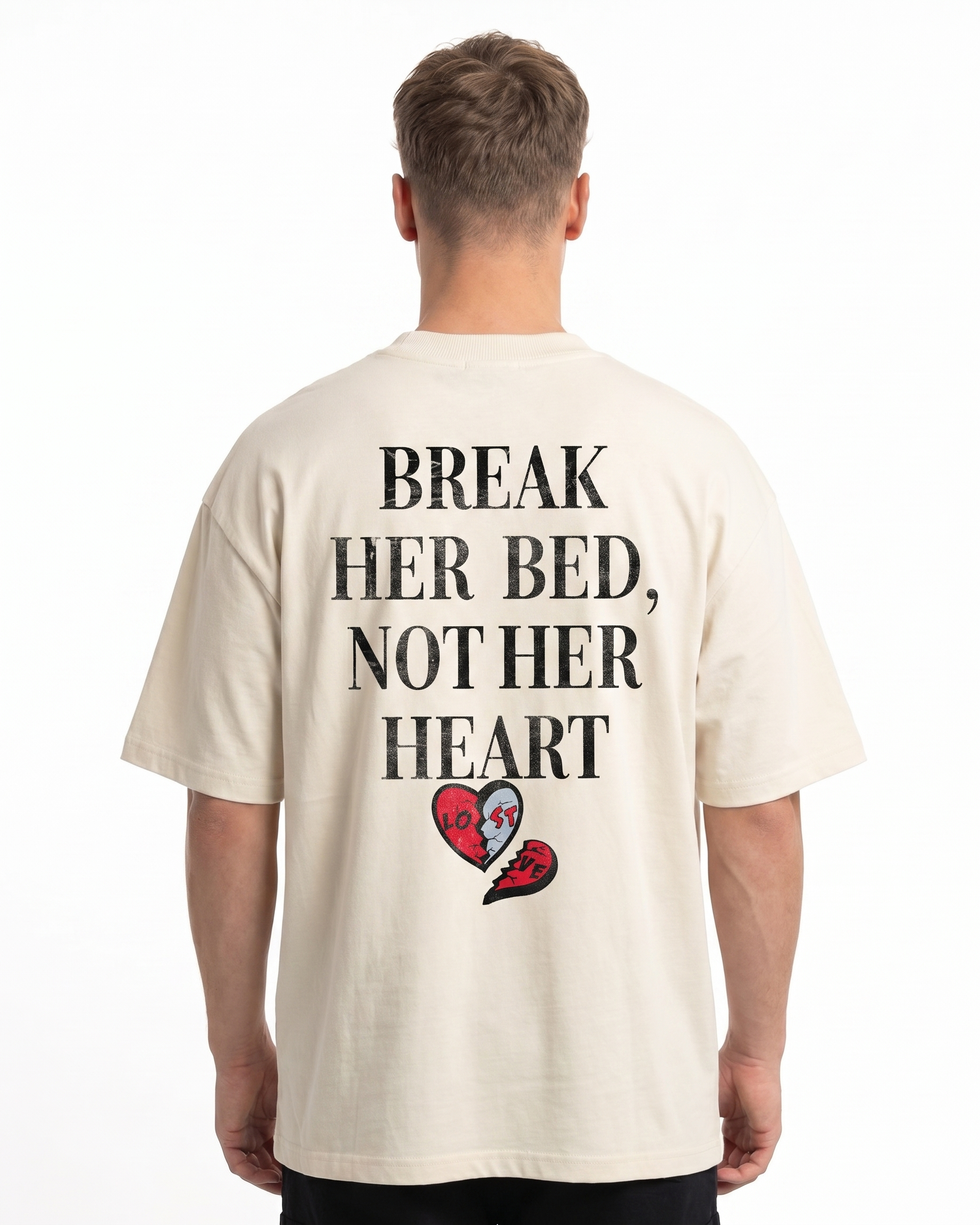 Break her bed Natural Raw back model
