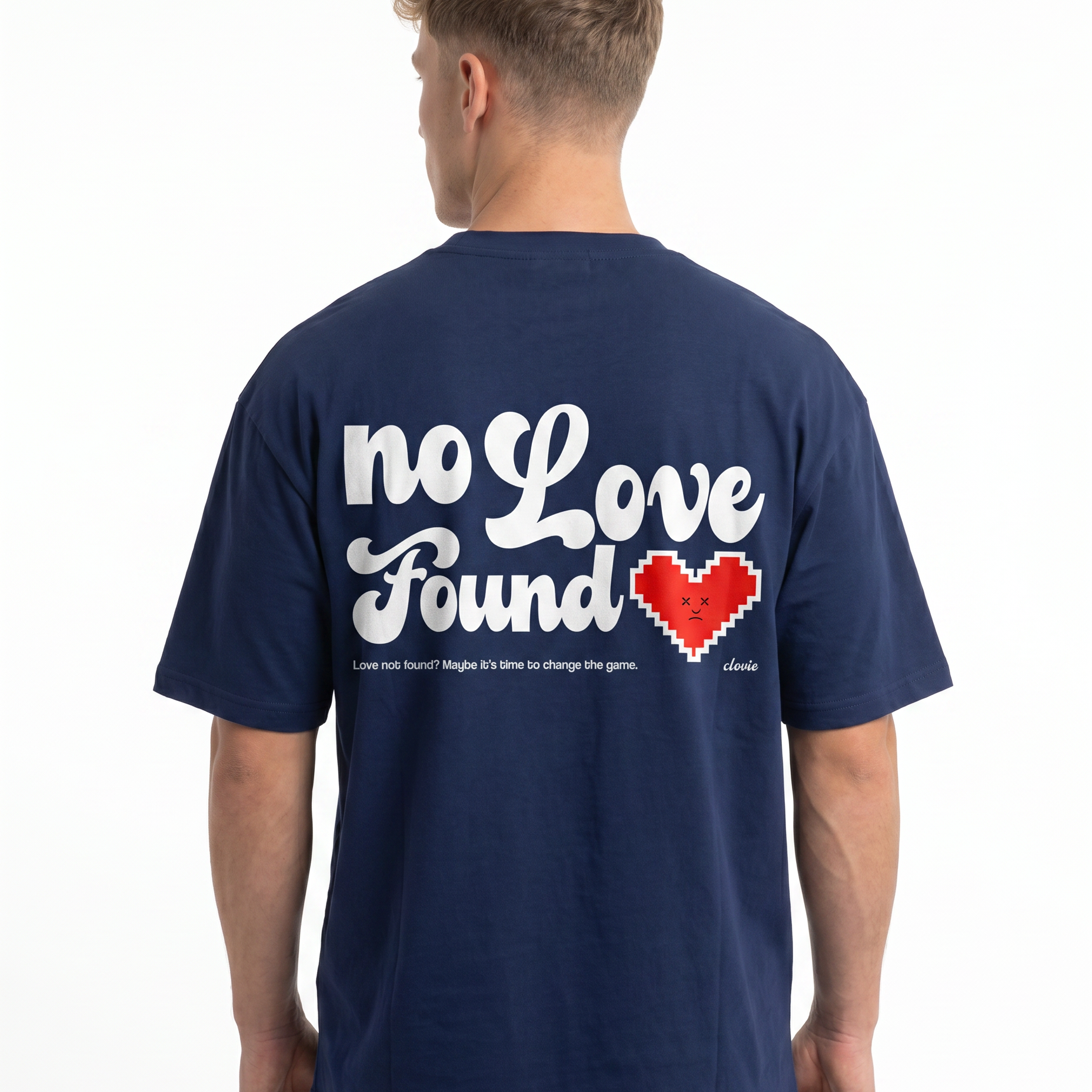 No love Light Navy back