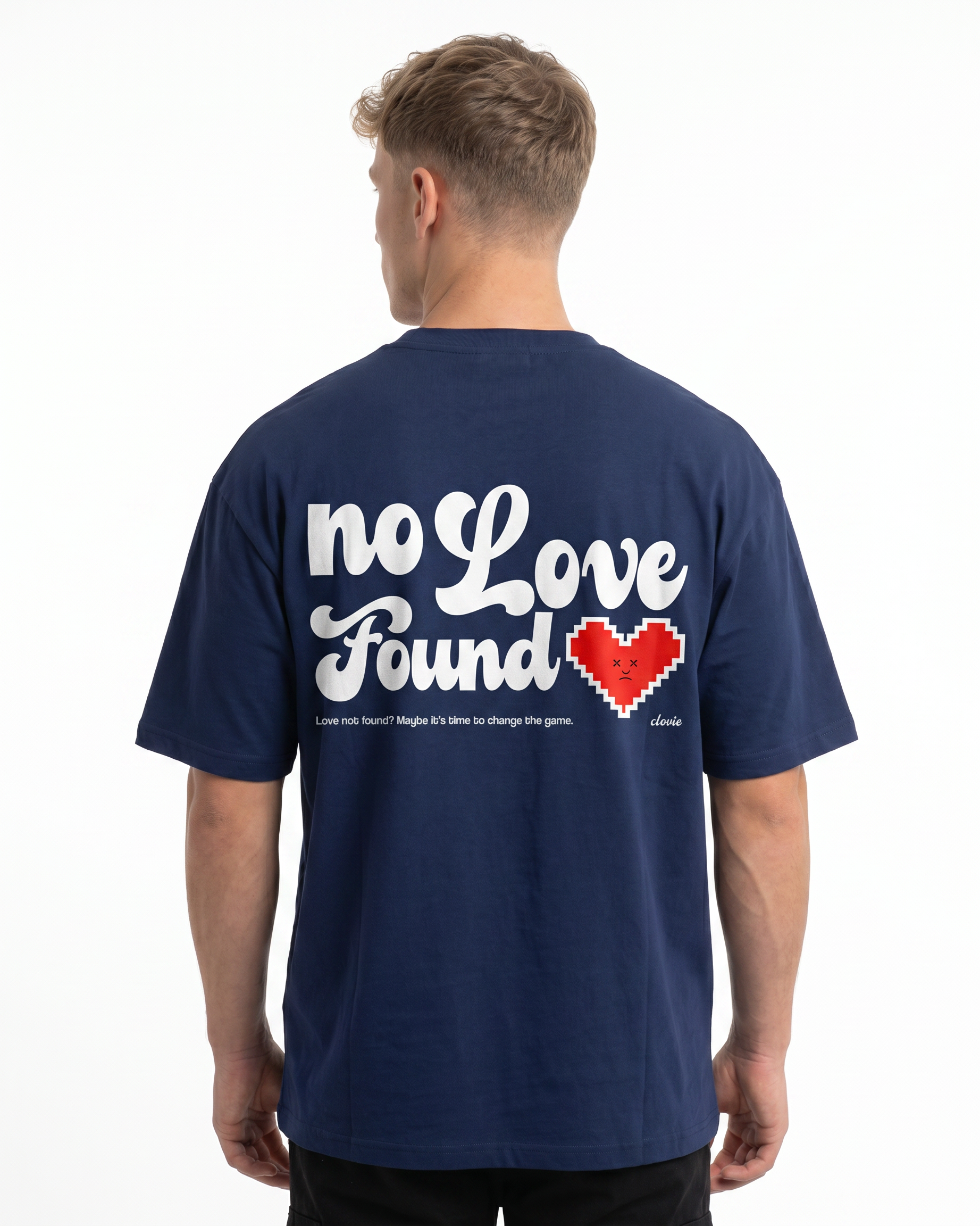 No love Light Navy back