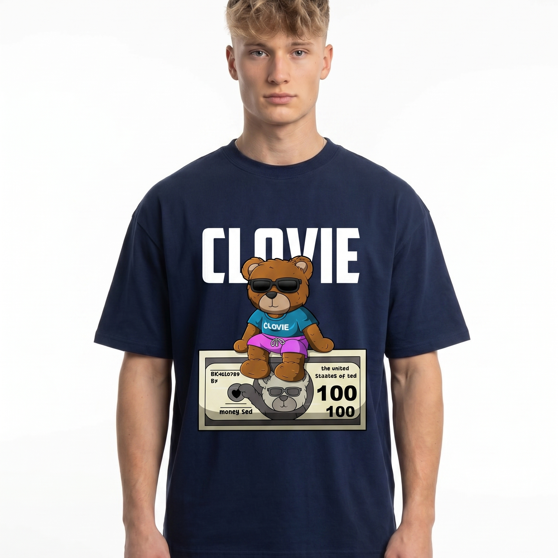 Money ted Light Navy front model