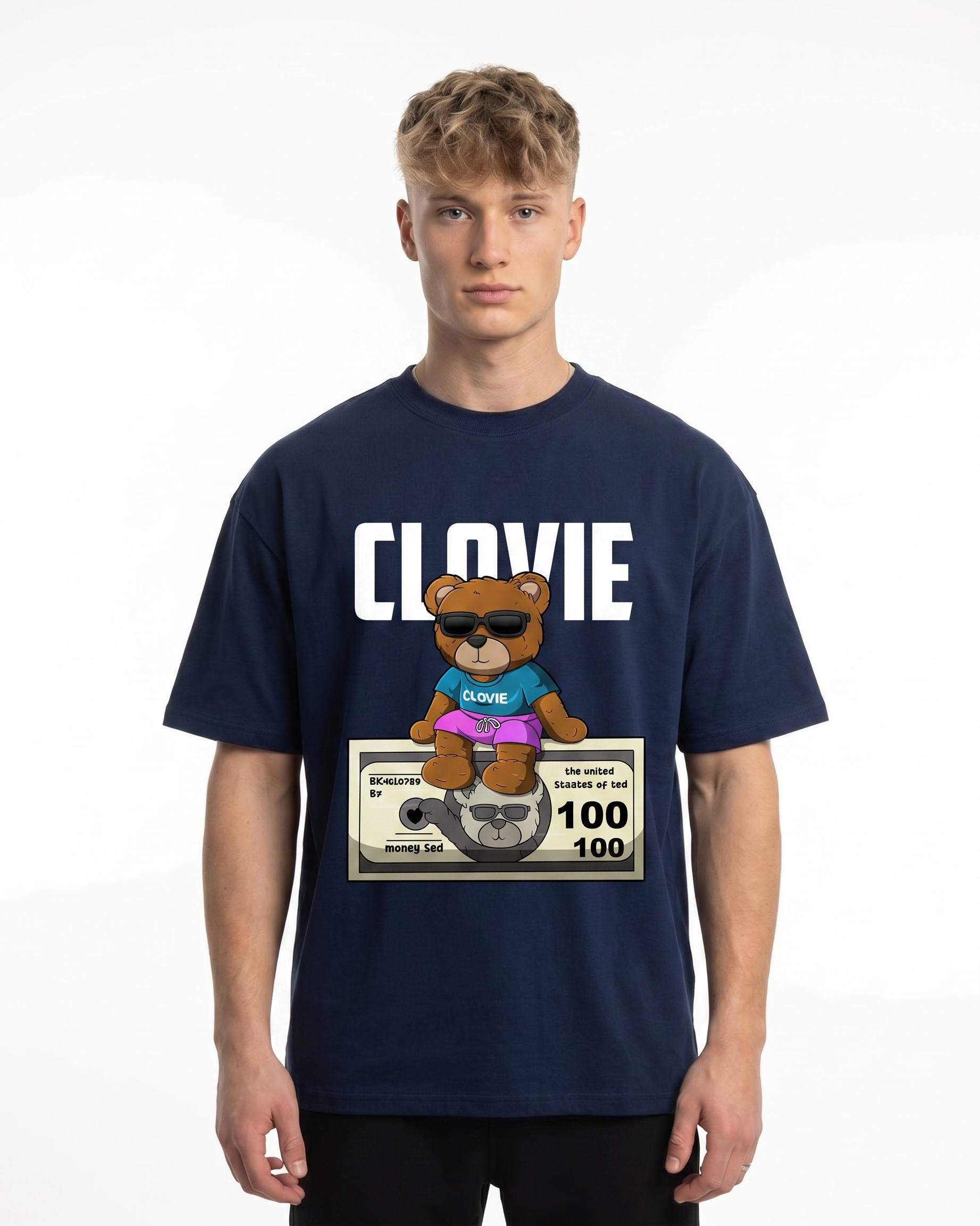 Money ted Light Navy front model