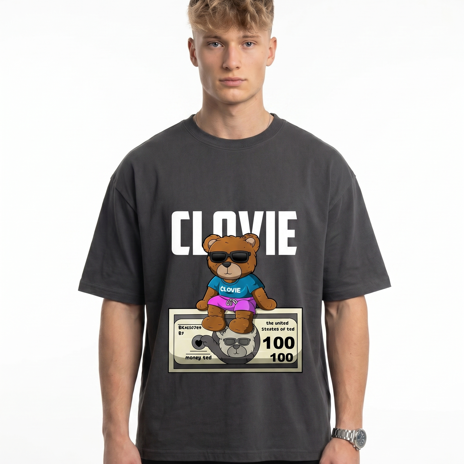 Money ted Charcoal front model