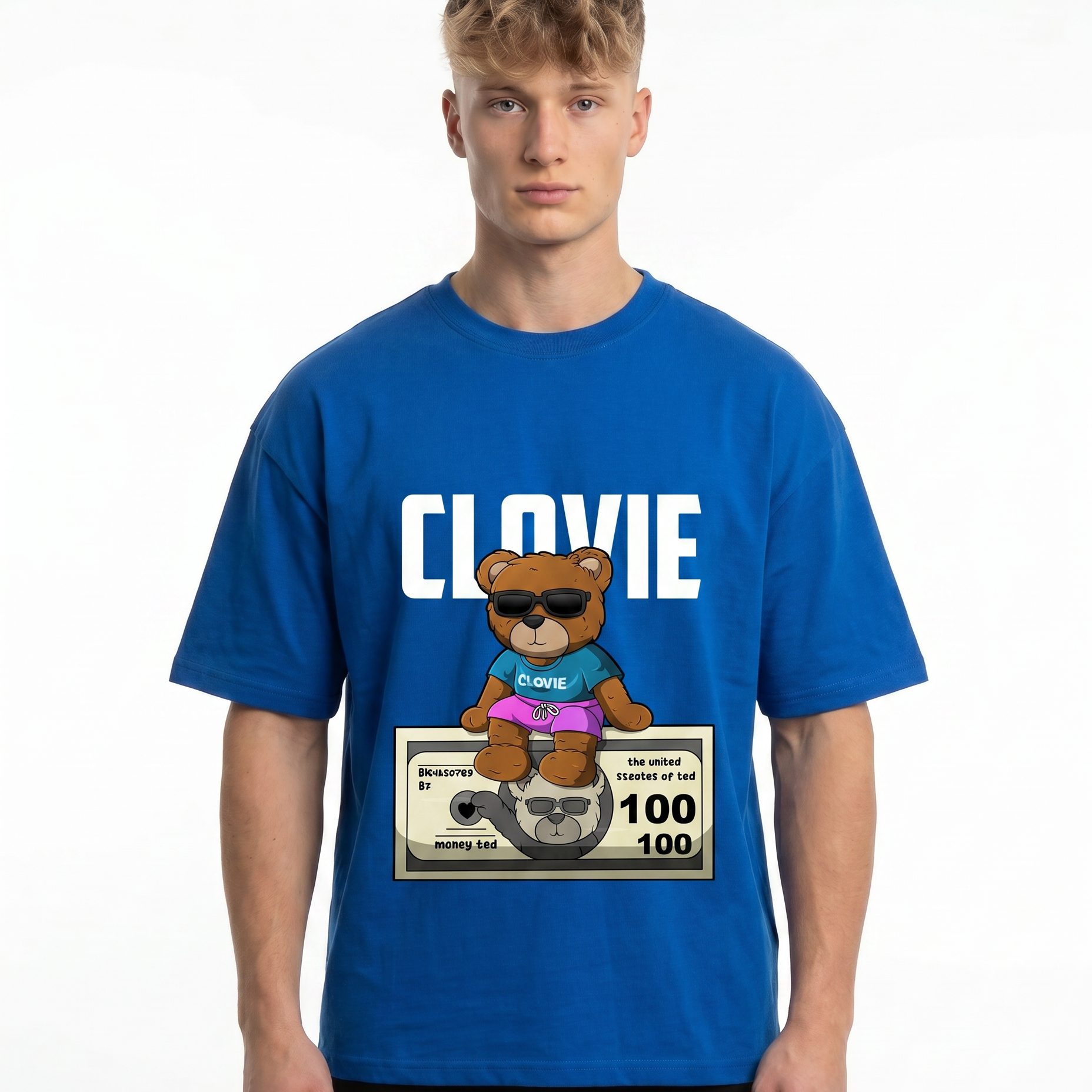 Money ted Cobalt Blue front model