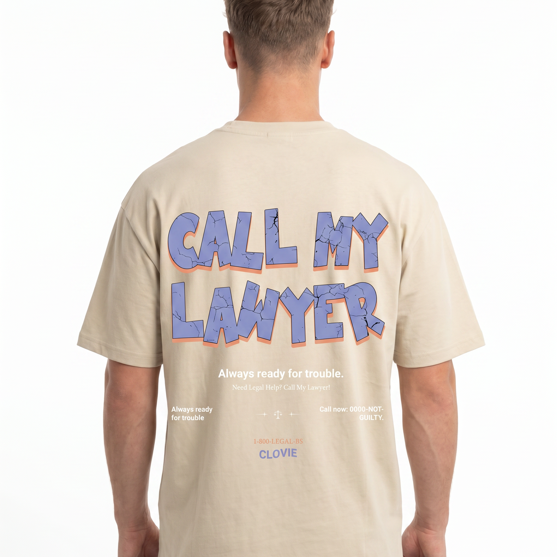 Call my lawyer Sand back print