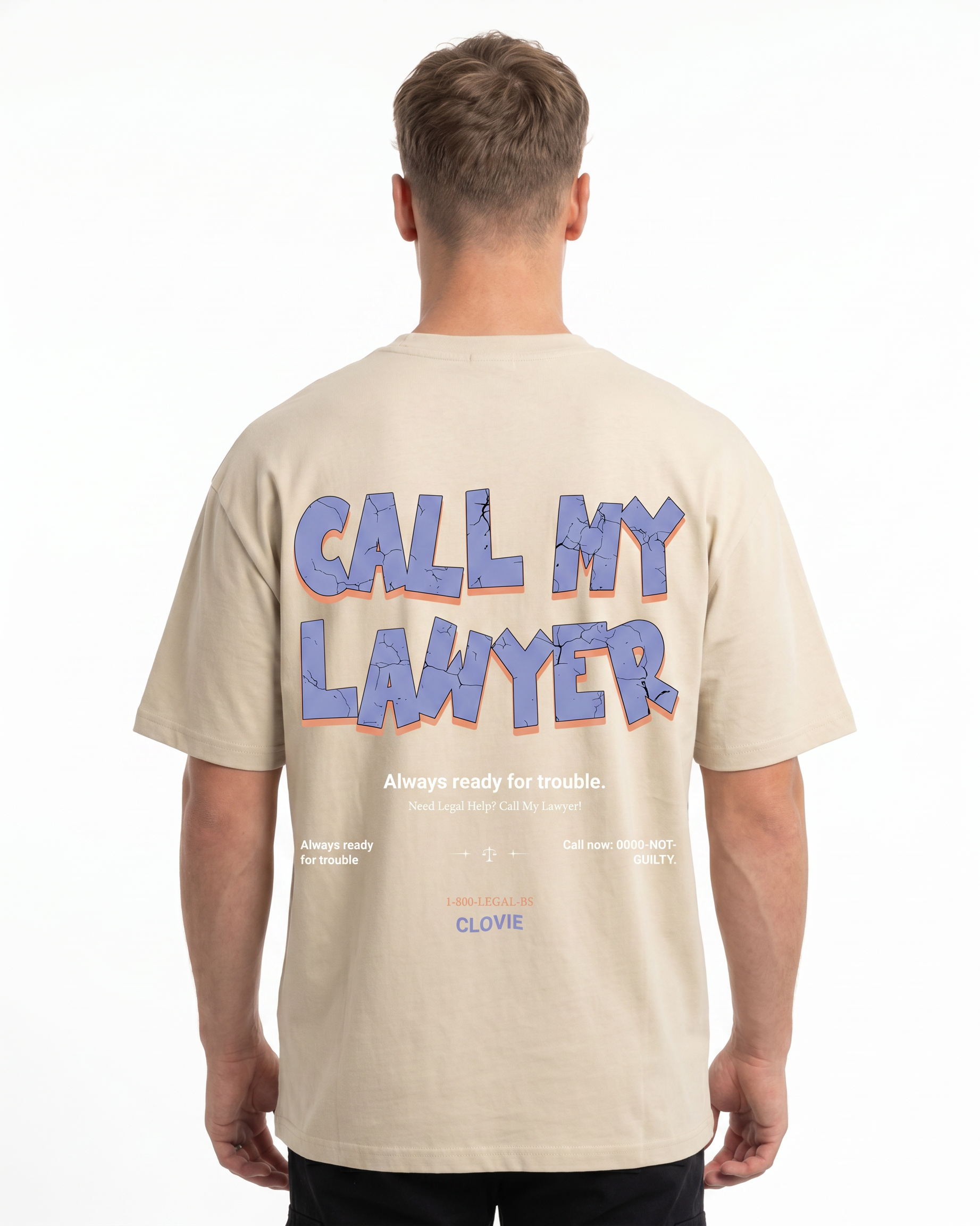 Call my lawyer Sand back print