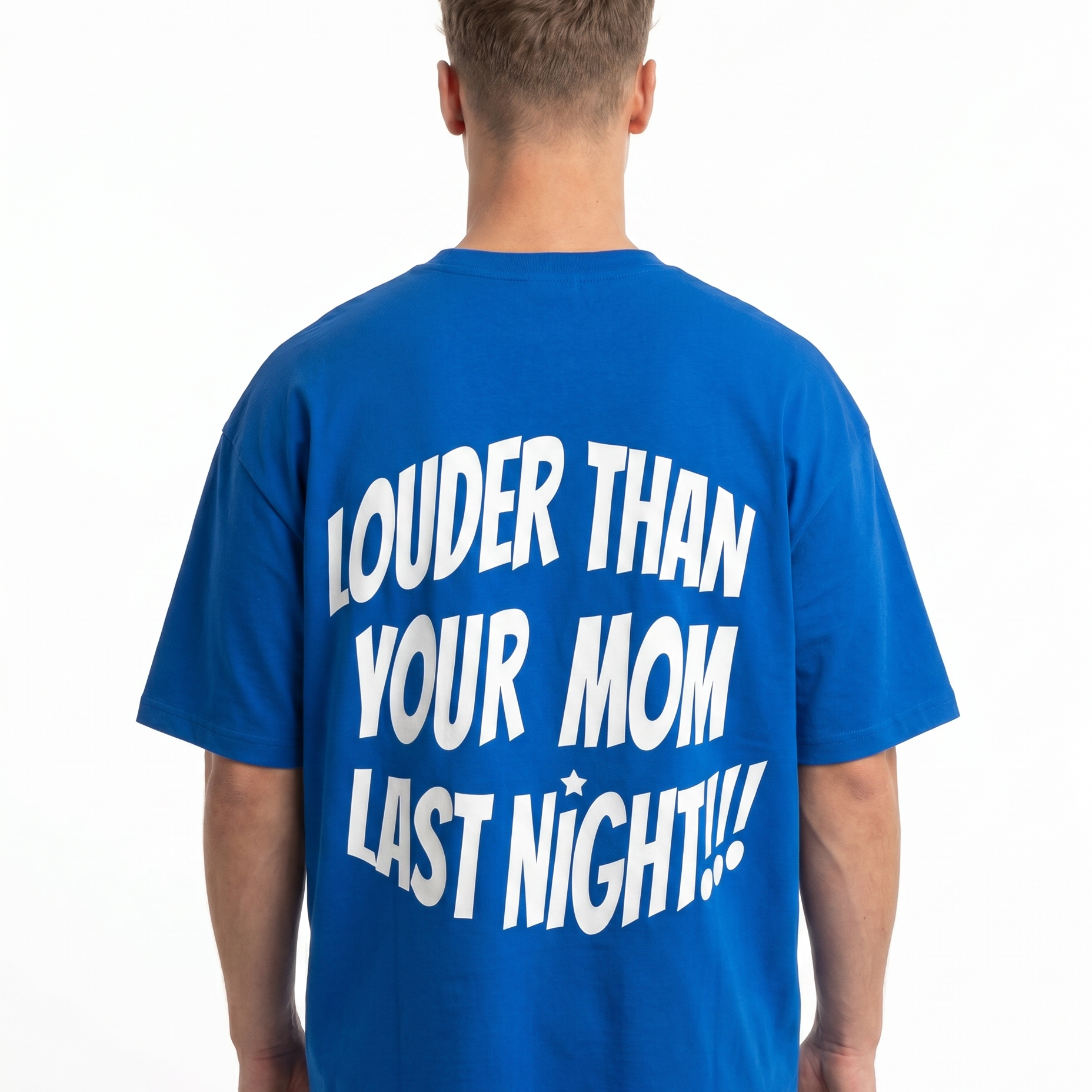 Louder Cobalt back text