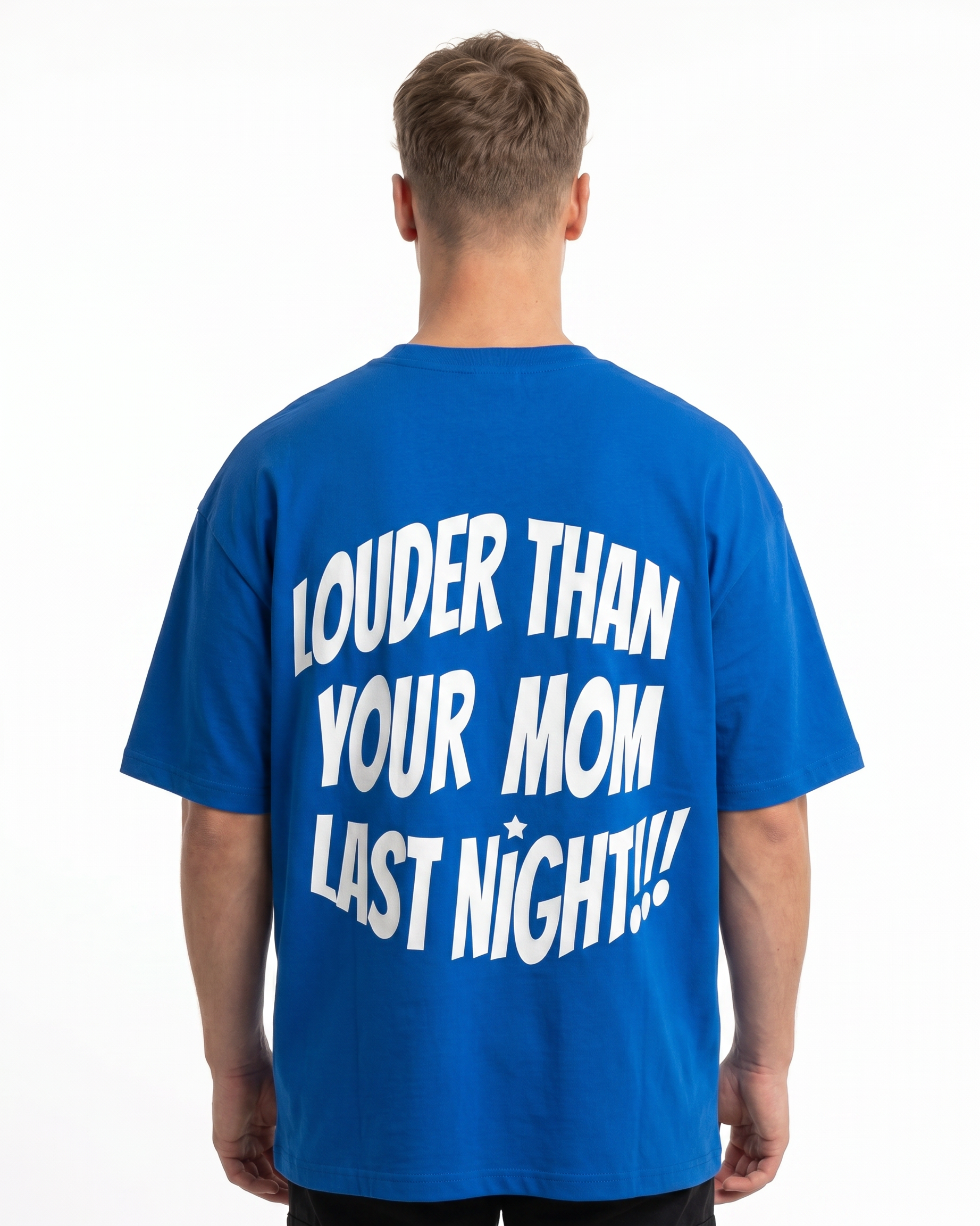 Louder Cobalt back text