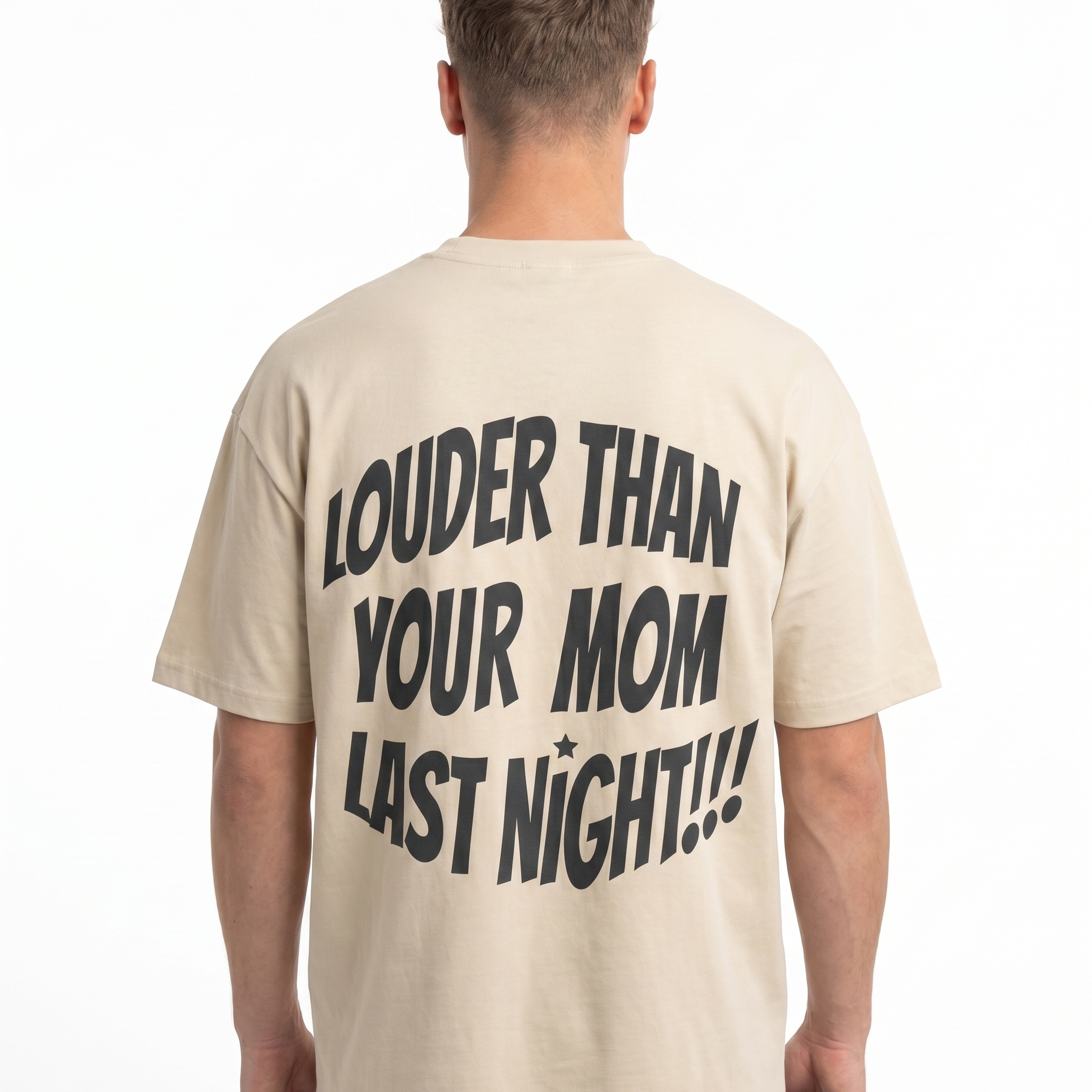 Louder Sand back text