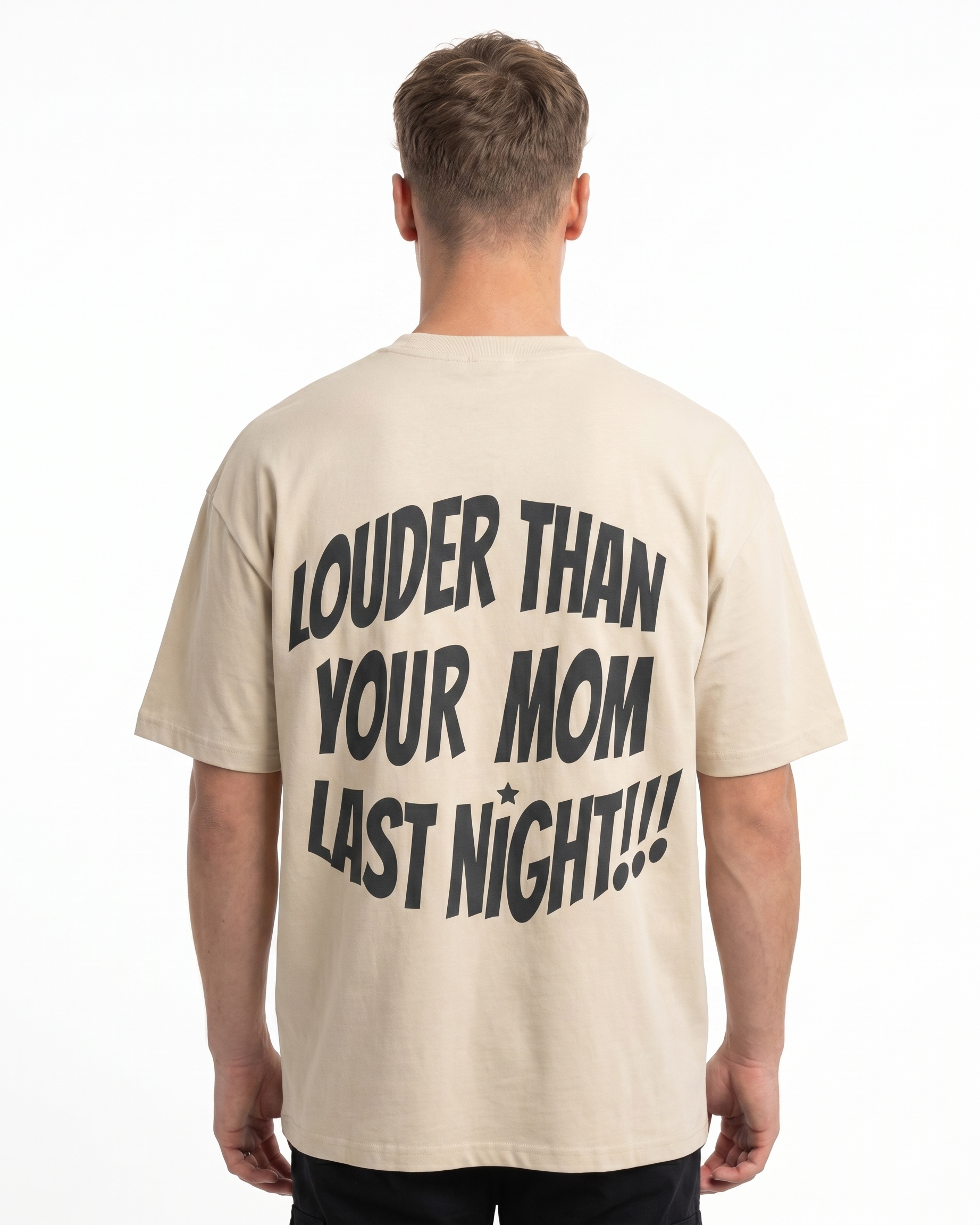 Louder Sand back text