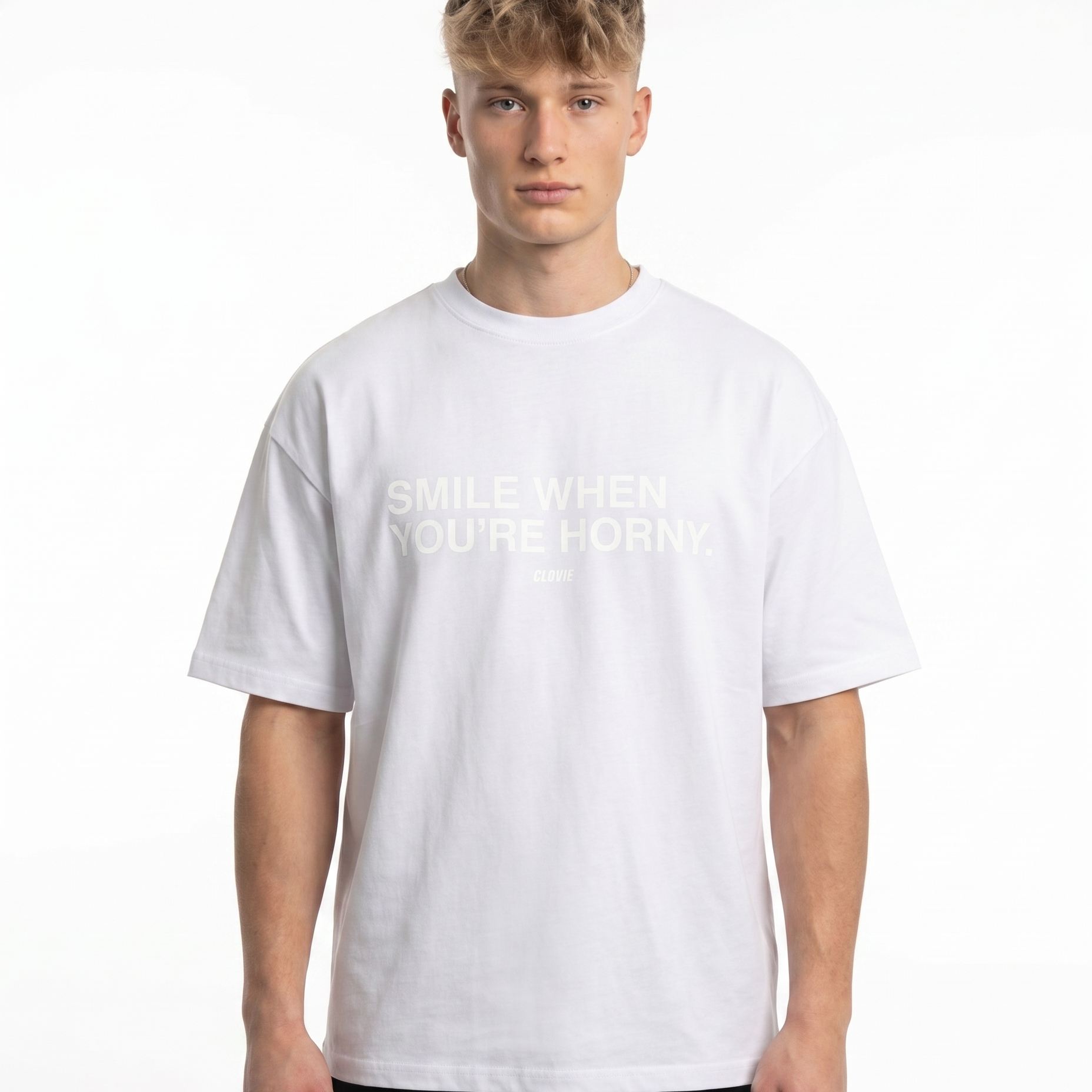 Smile horny White front