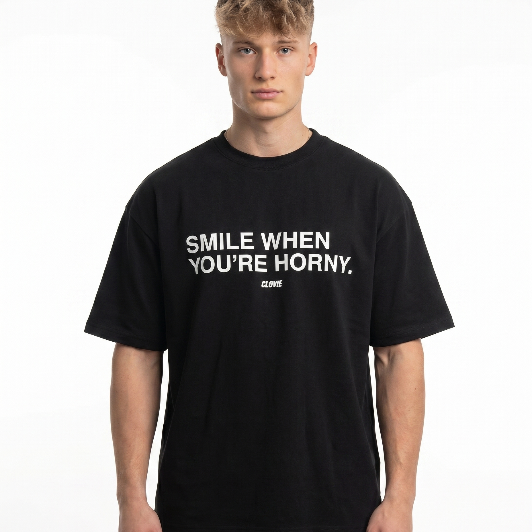 Smile horny Black front