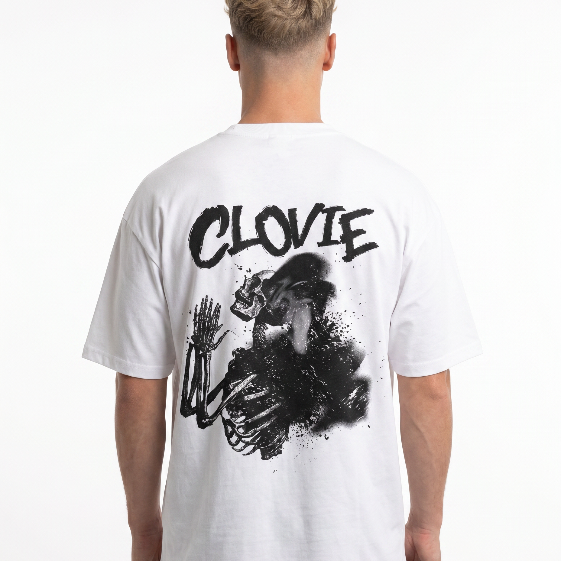 Skeleton White back design