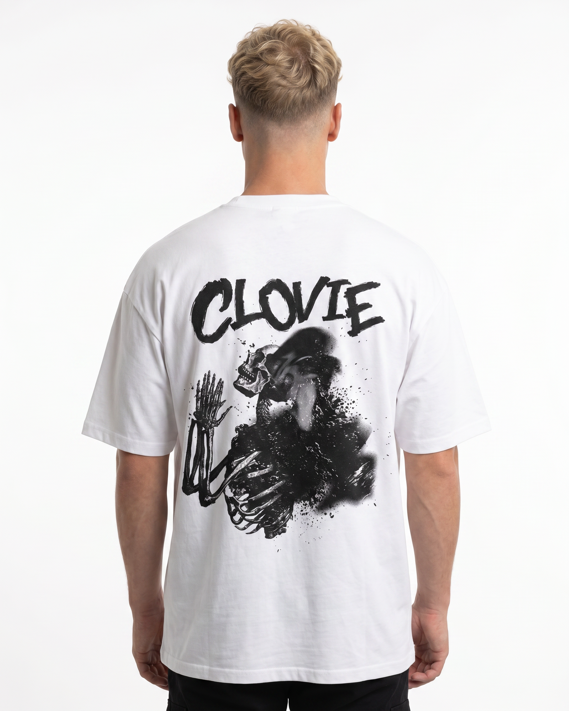 Skeleton White back design