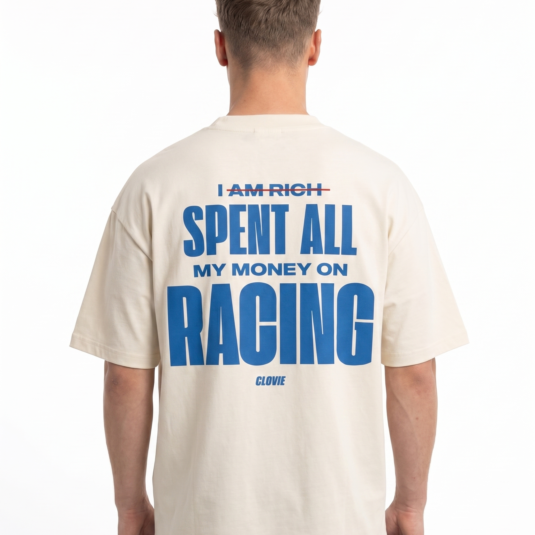Spent on racing Natural Raw back