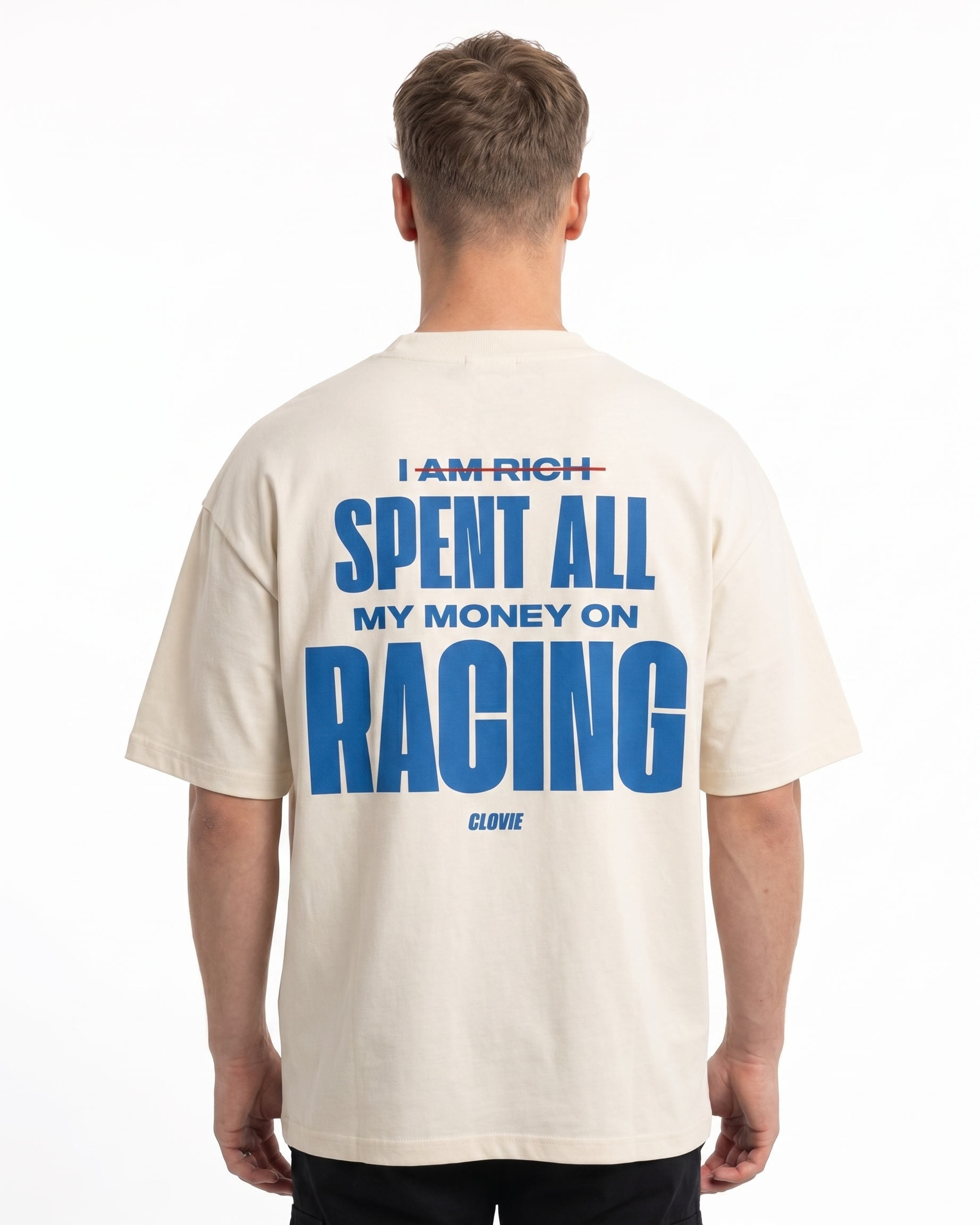 Spent on racing Natural Raw back